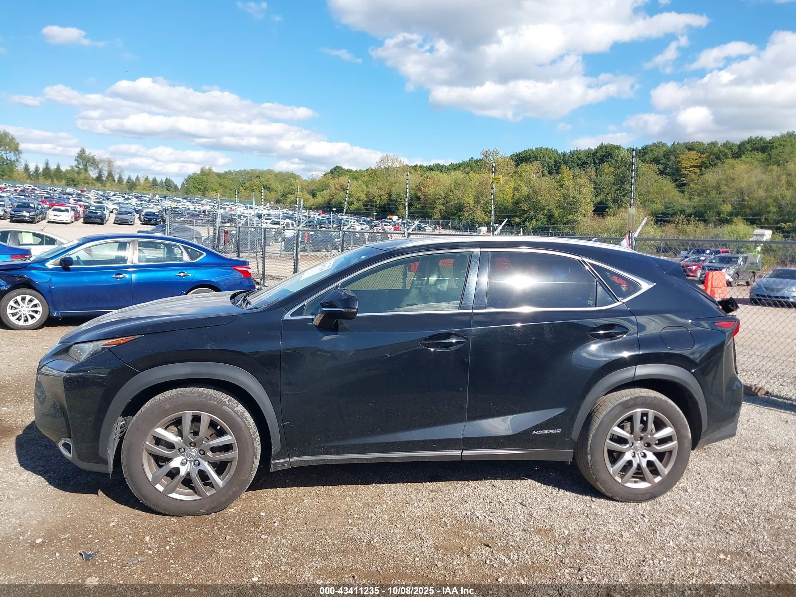 2015 Lexus Nx 300h   Black vin: JTJBJRBZ3F2014491