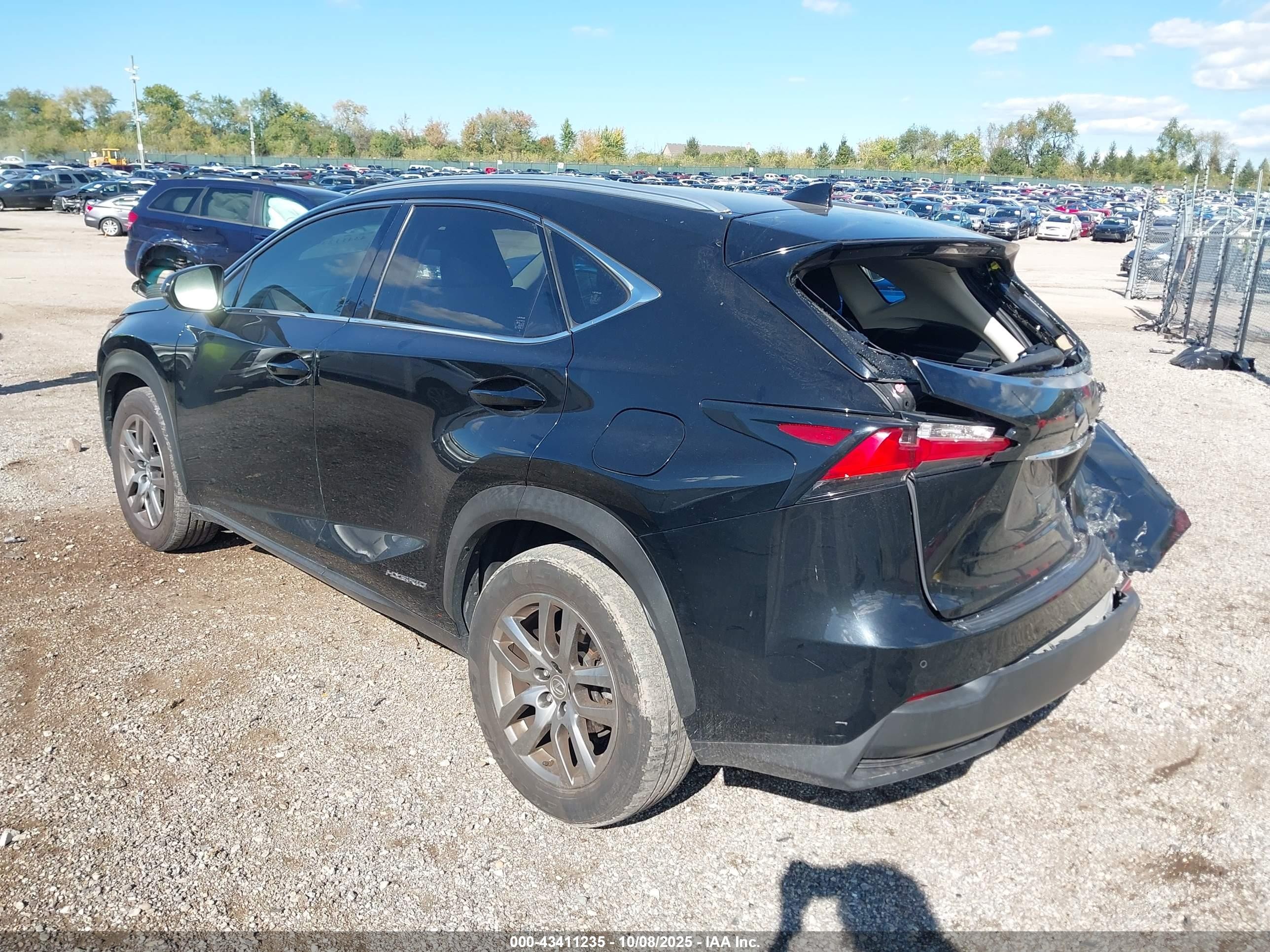 2015 Lexus Nx 300h   Black vin: JTJBJRBZ3F2014491