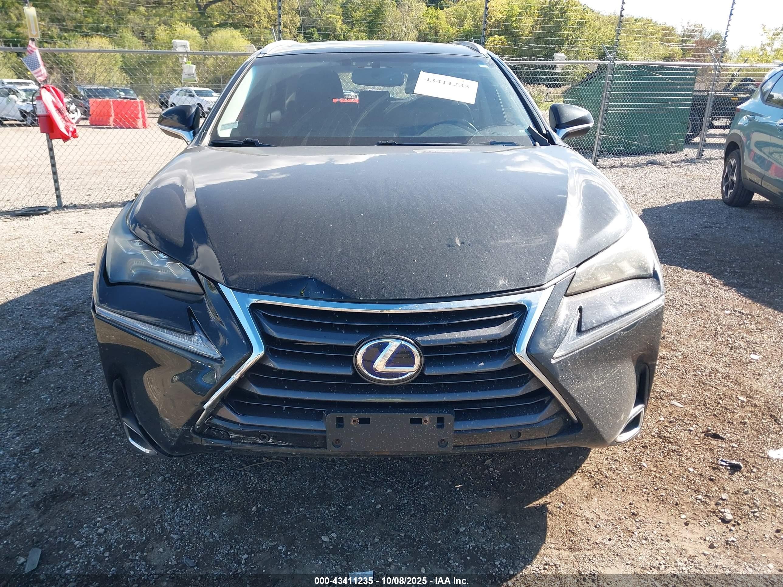 2015 Lexus Nx 300h   Black vin: JTJBJRBZ3F2014491