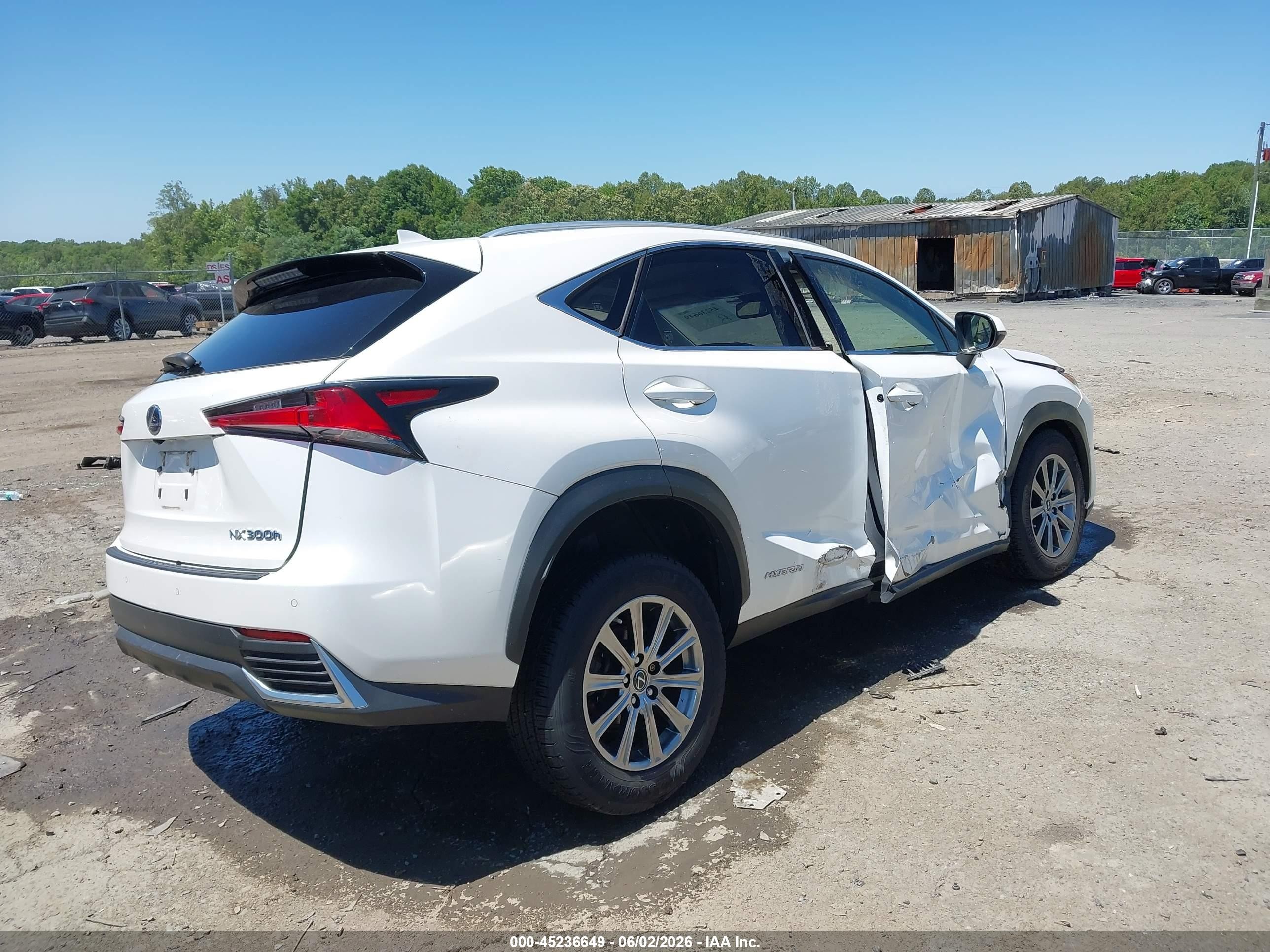 2018 Lexus Nx 300h White vin: JTJBJRBZ3J2090687