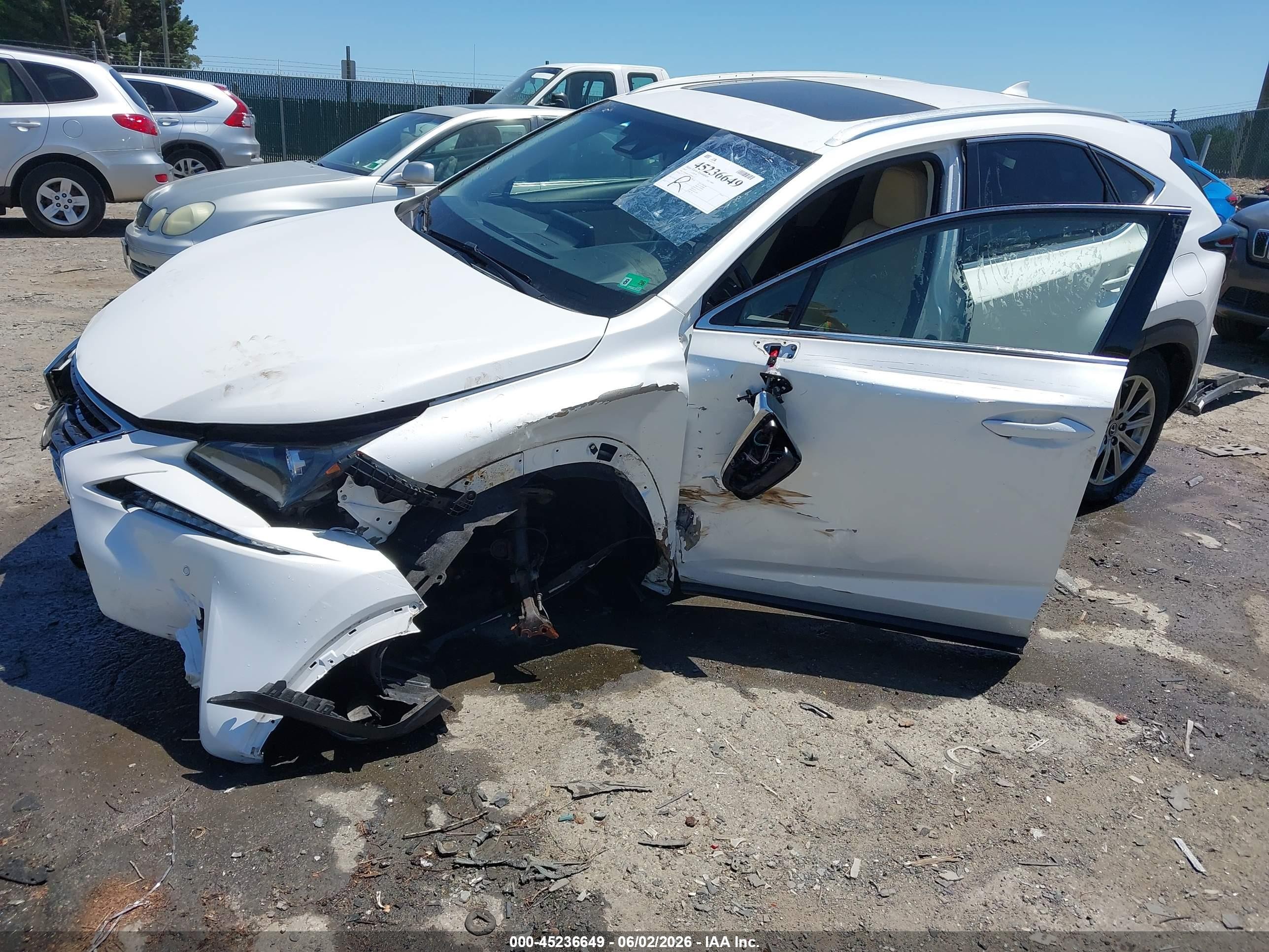 2018 Lexus Nx 300h White vin: JTJBJRBZ3J2090687