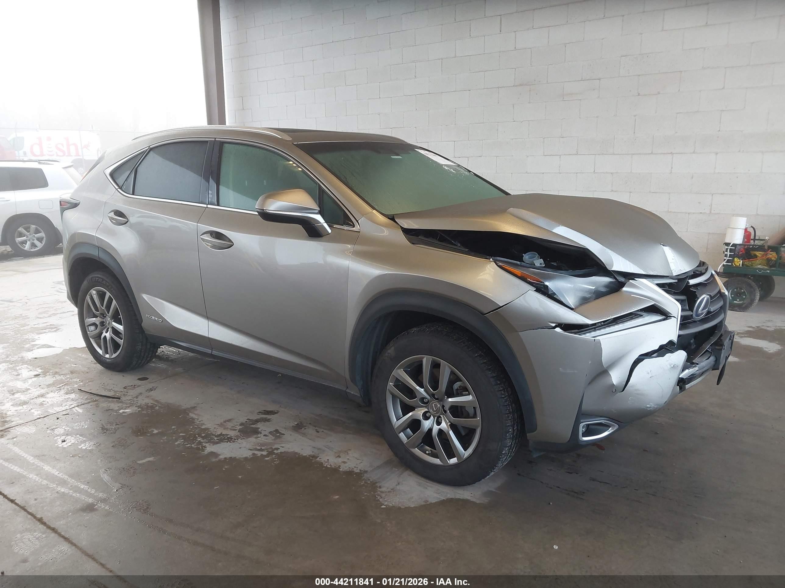 2015 Lexus Nx 300h   Pewter vin: JTJBJRBZ5F2015173