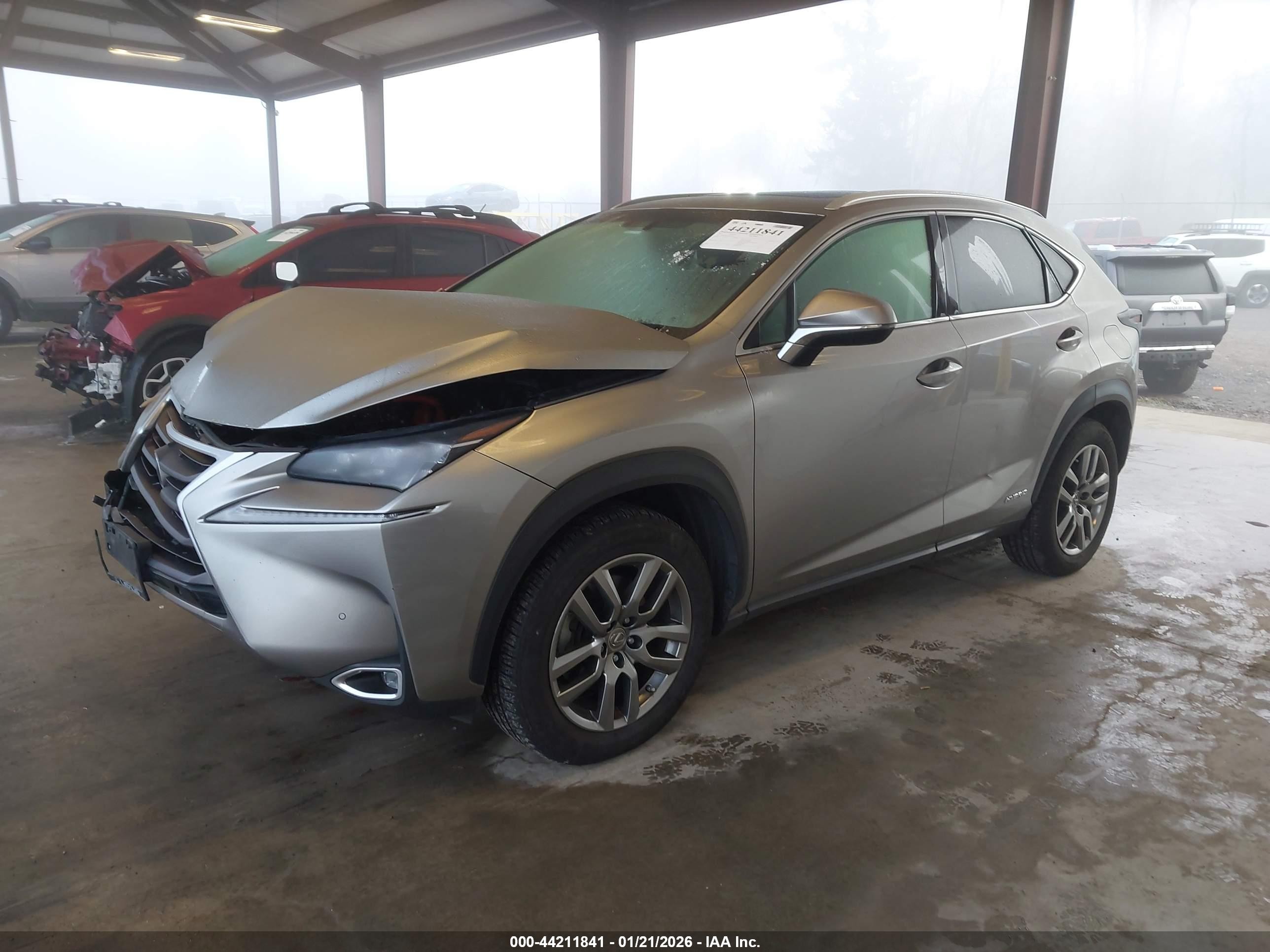 2015 Lexus Nx 300h   Pewter vin: JTJBJRBZ5F2015173