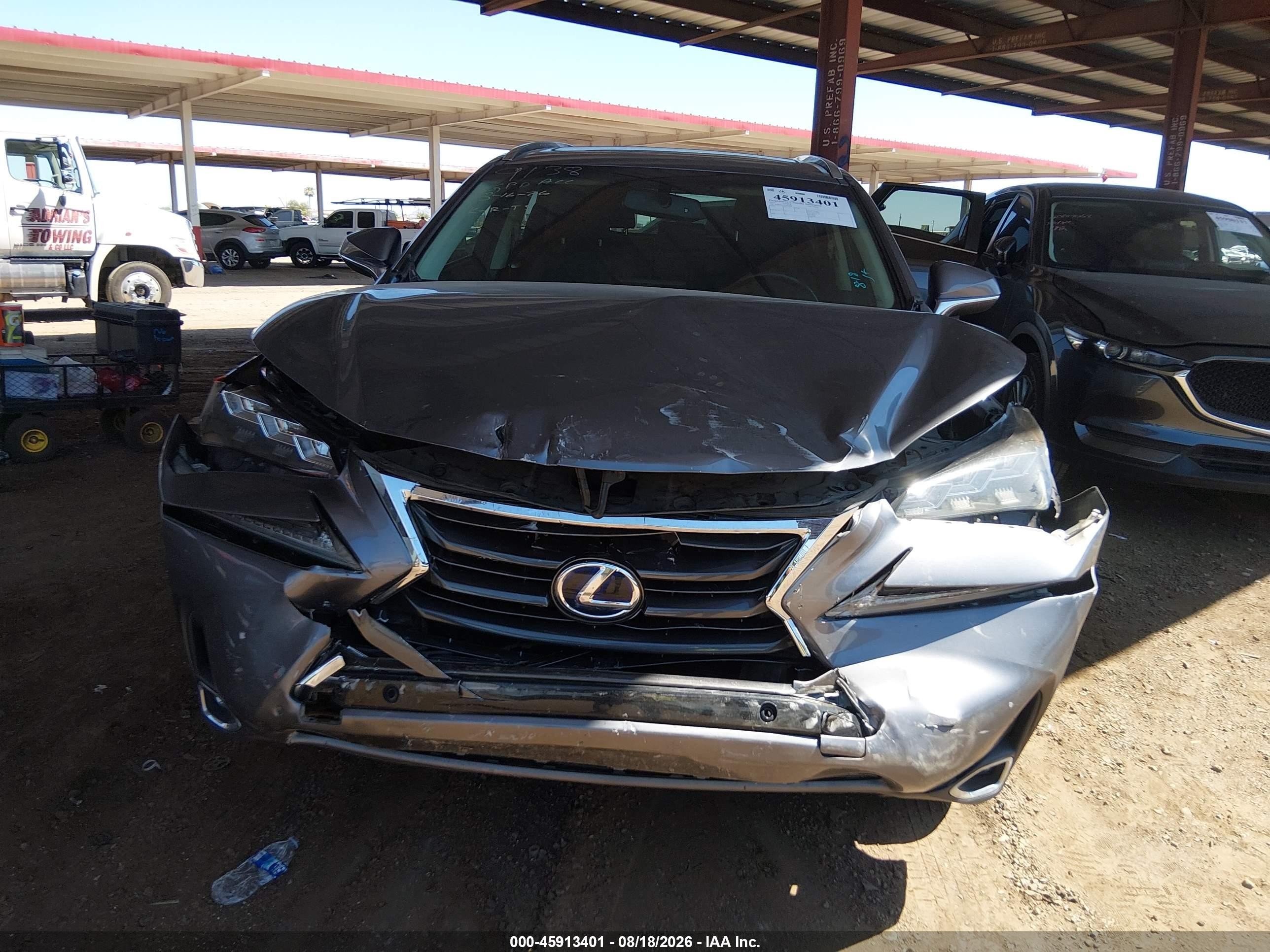 2015 Lexus Nx 300h Gray vin: JTJBJRBZ5F2022088