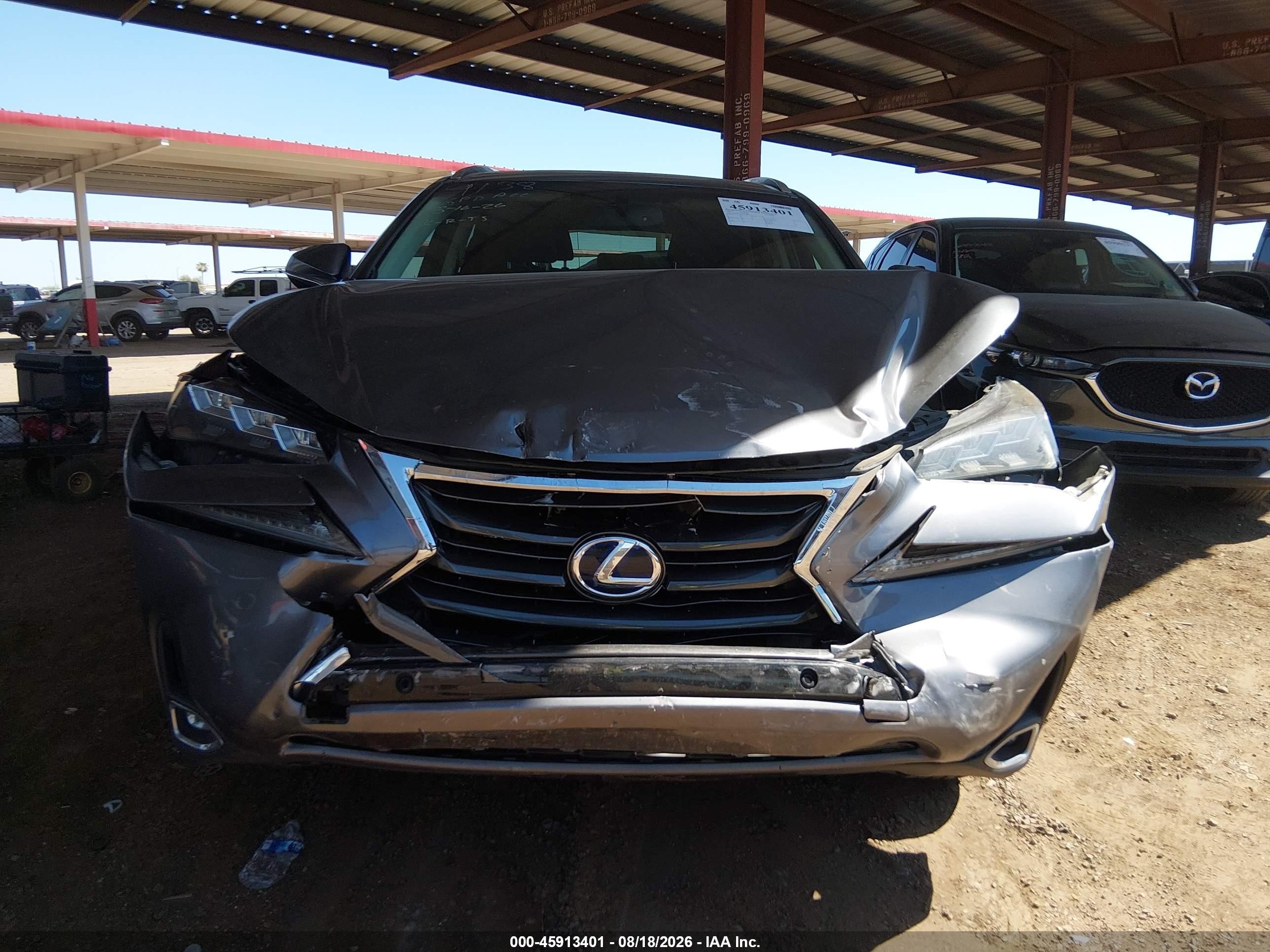2015 Lexus Nx 300h Gray vin: JTJBJRBZ5F2022088