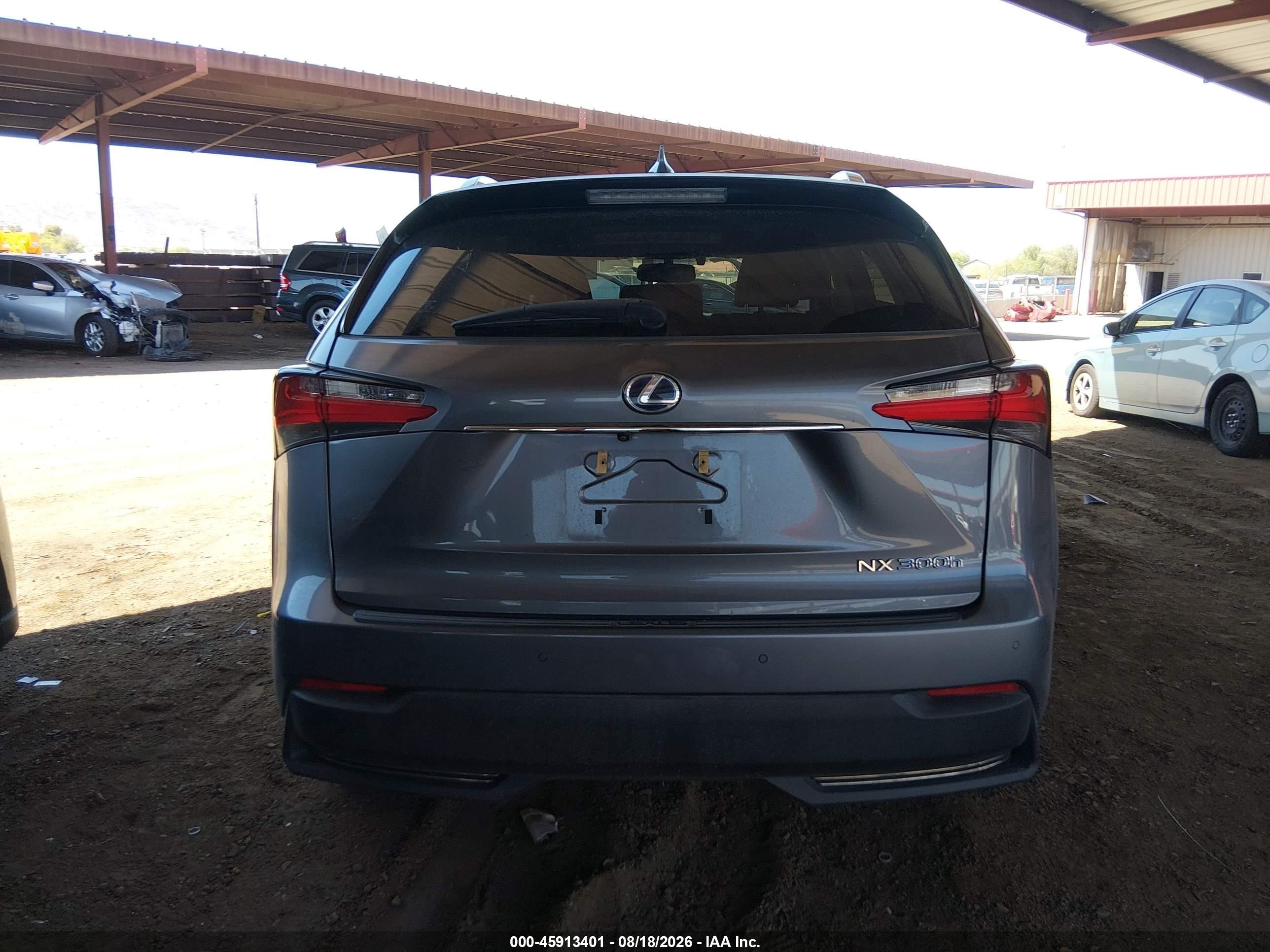 2015 Lexus Nx 300h Gray vin: JTJBJRBZ5F2022088