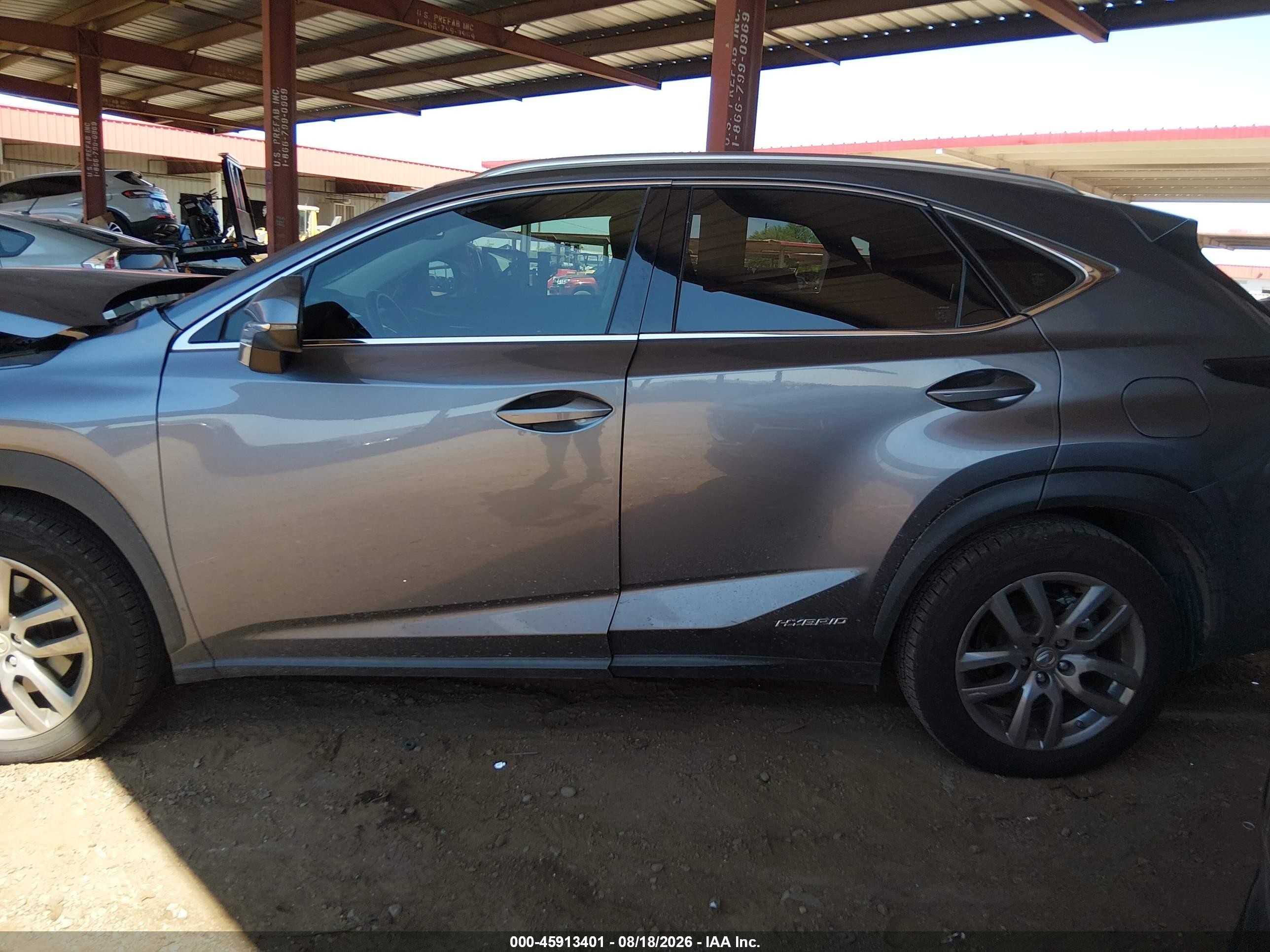 2015 Lexus Nx 300h Gray vin: JTJBJRBZ5F2022088