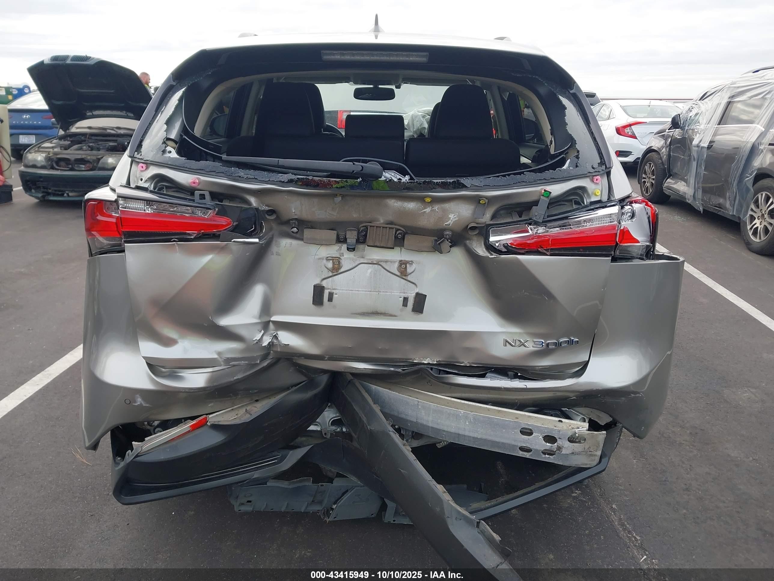 2015 Lexus Nx 300h   Gray vin: JTJBJRBZ6F2009706