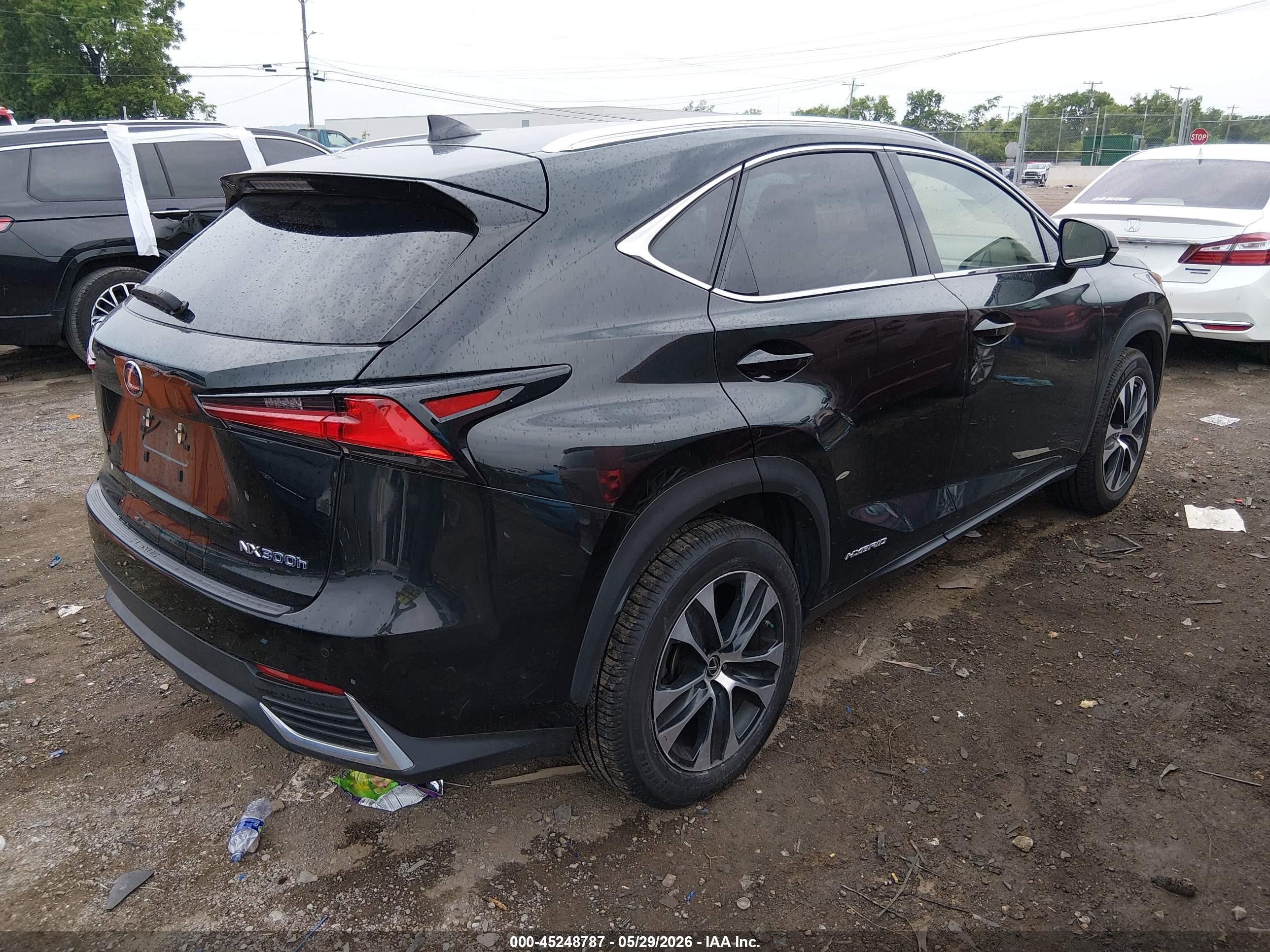 2019 Lexus Nx 300h   Черный vin: JTJBJRBZ7K2104186