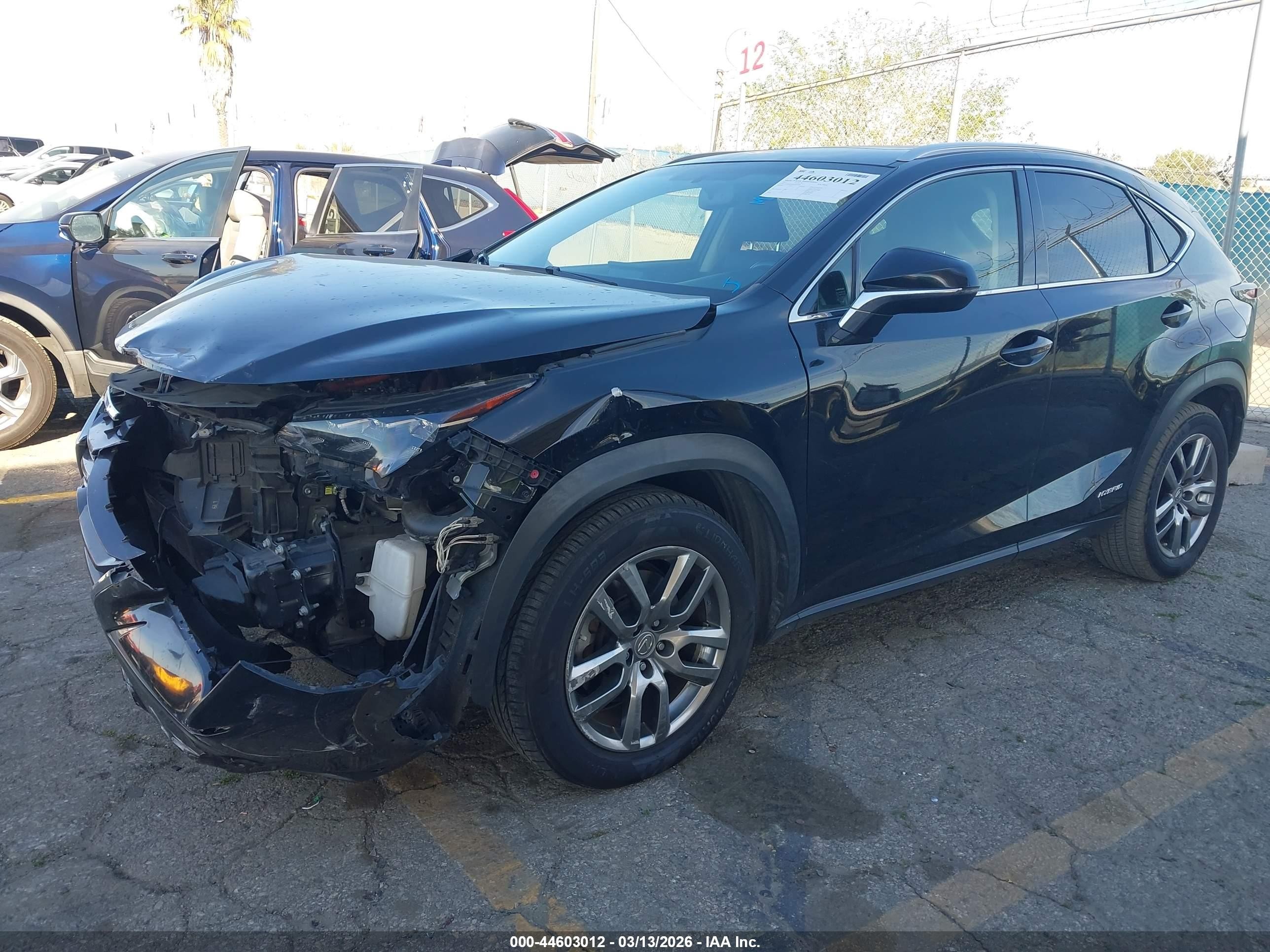 2015 Lexus Nx 300h   Black vin: JTJBJRBZ8F2029780