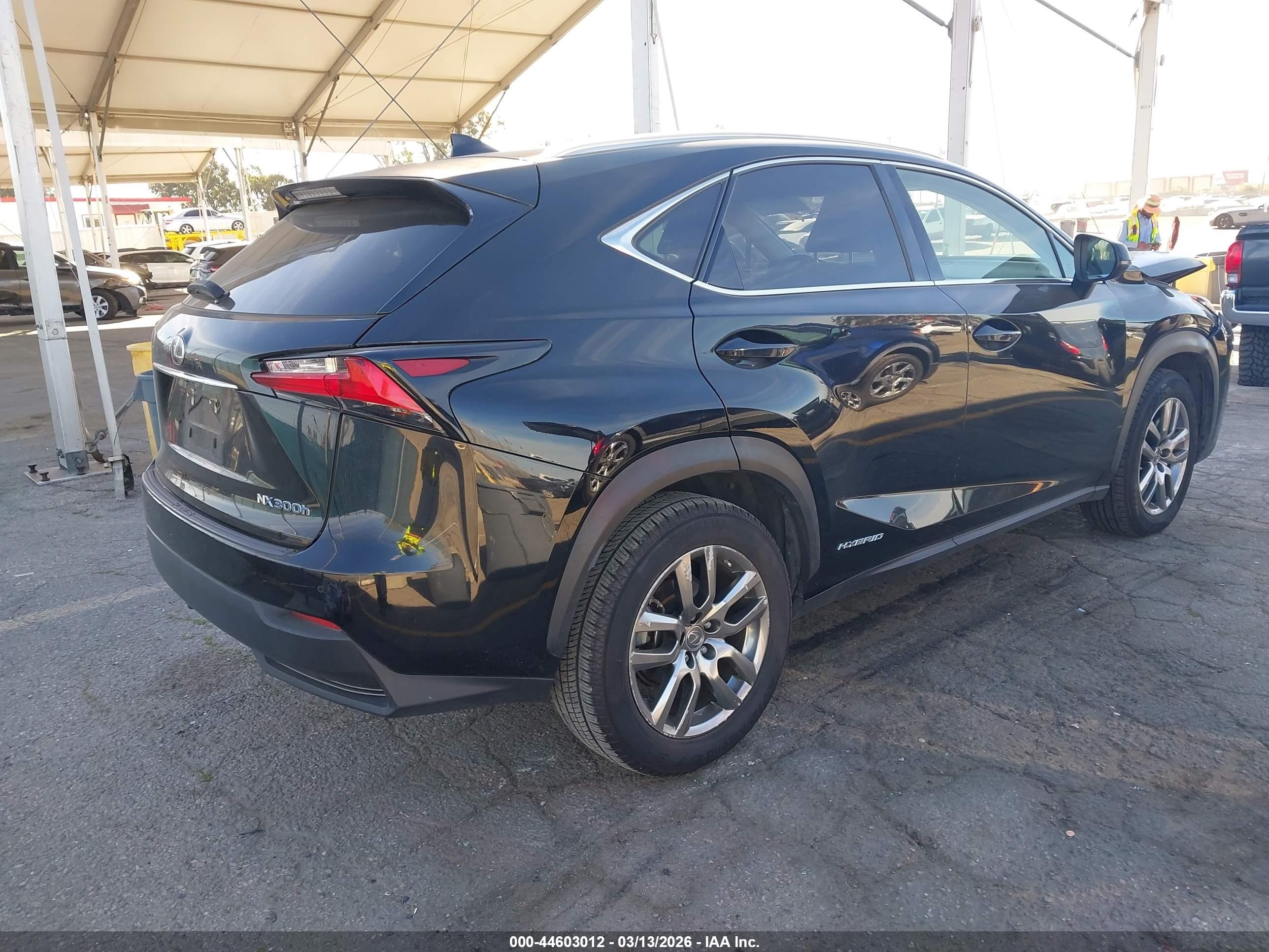 2015 Lexus Nx 300h   Black vin: JTJBJRBZ8F2029780