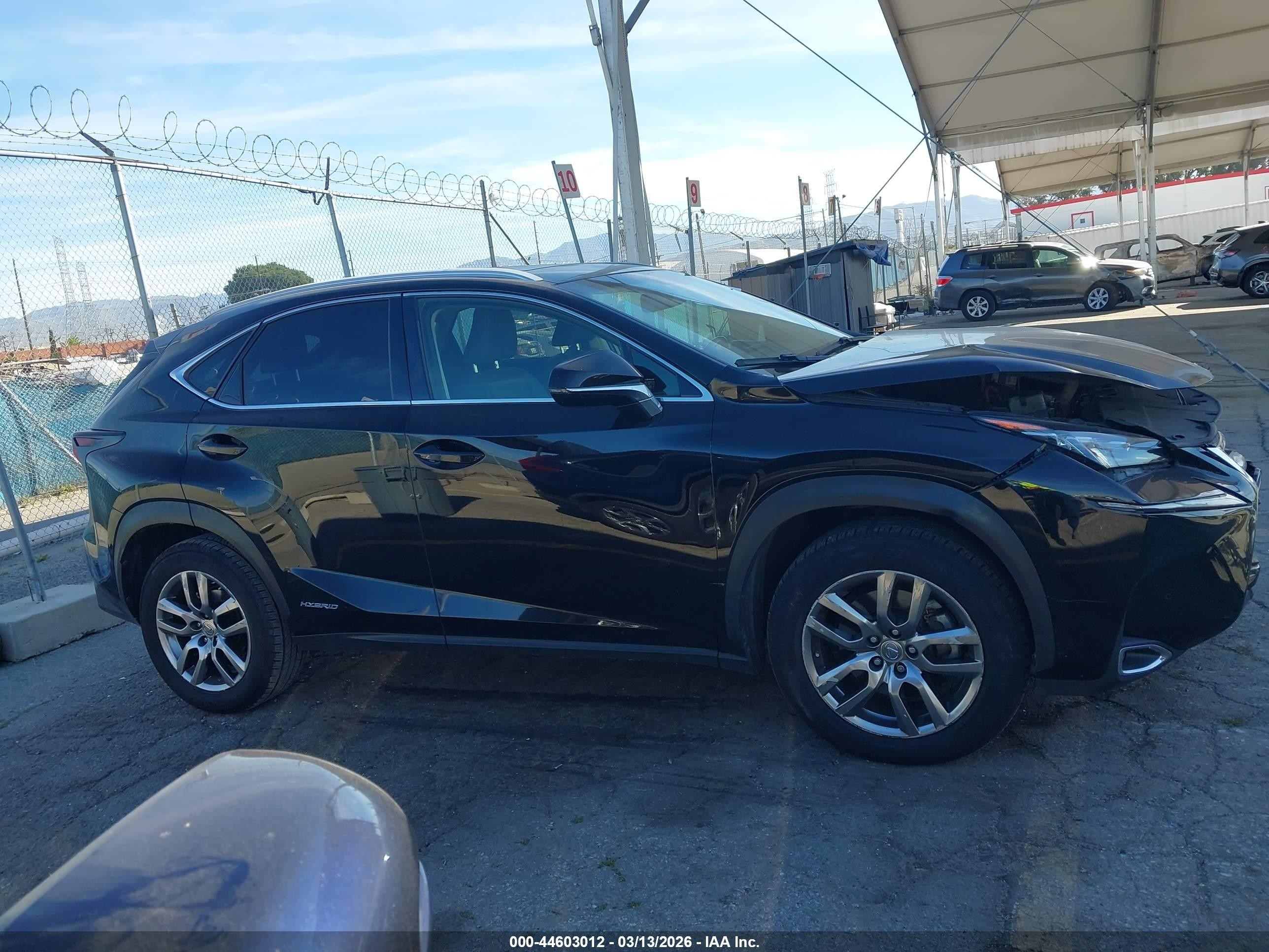 2015 Lexus Nx 300h   Black vin: JTJBJRBZ8F2029780