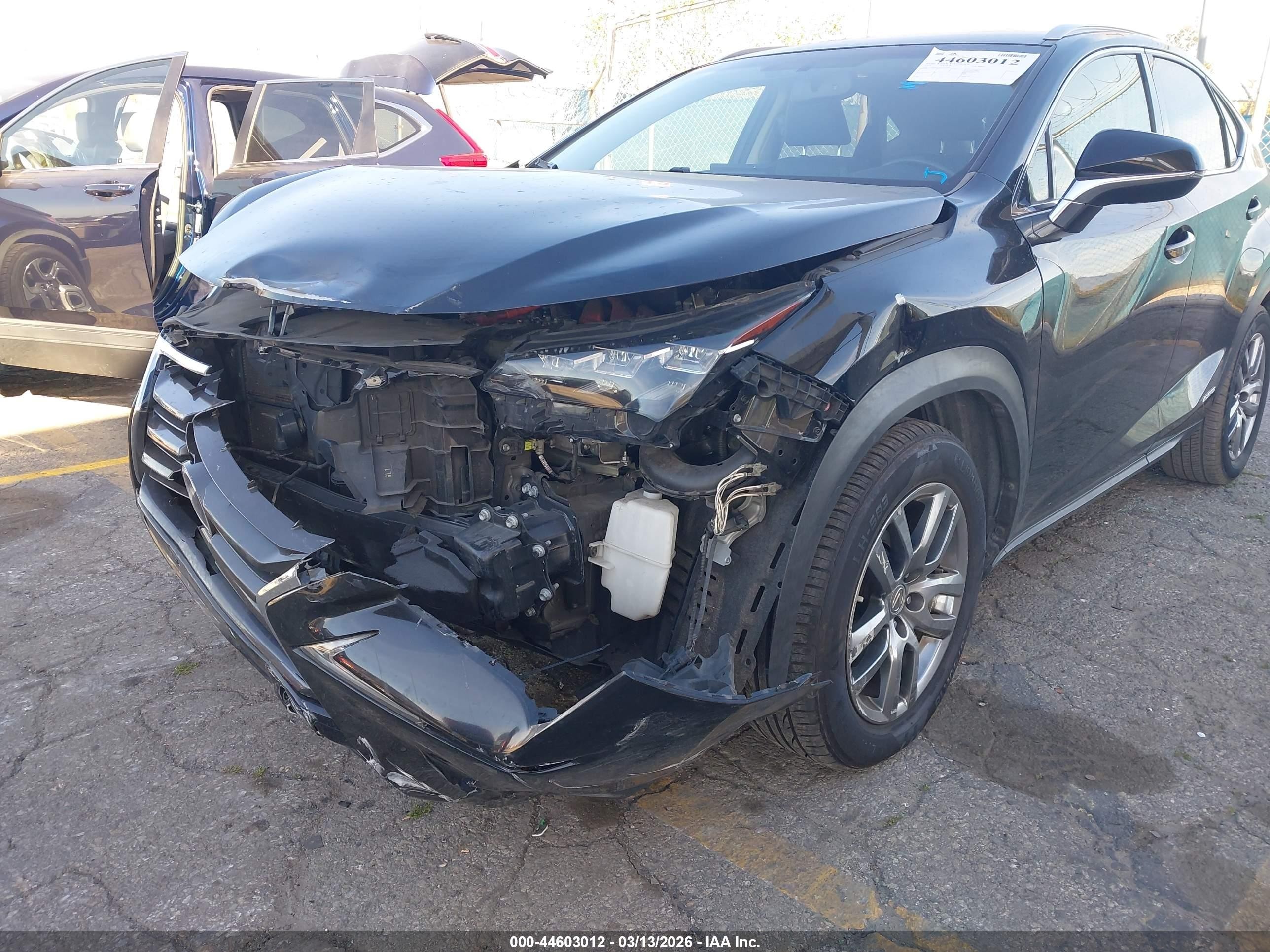 2015 Lexus Nx 300h   Black vin: JTJBJRBZ8F2029780