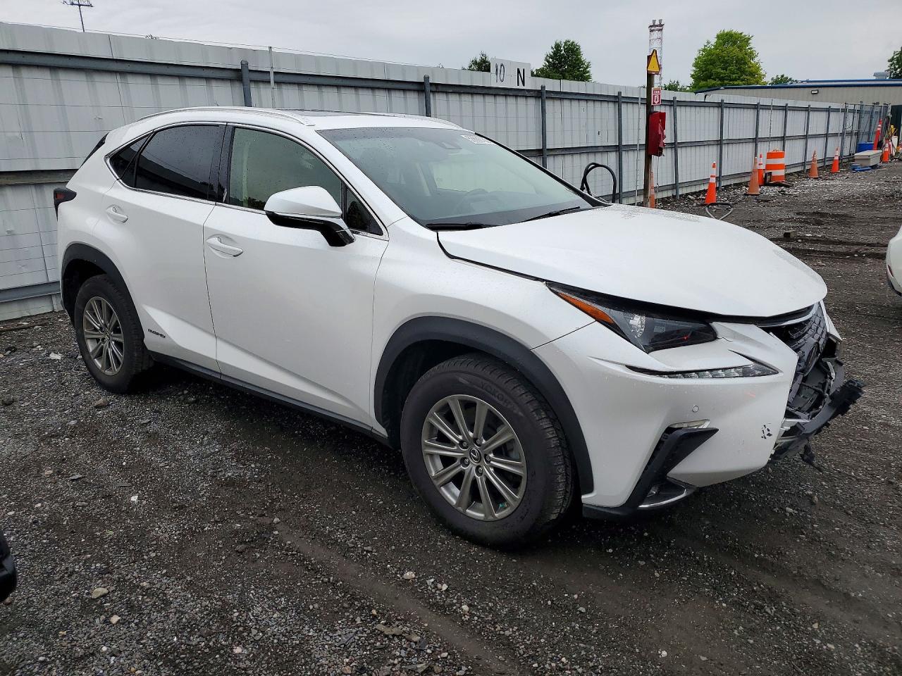 2019 Lexus Nx 300h White vin: JTJBJRBZ8K2111423