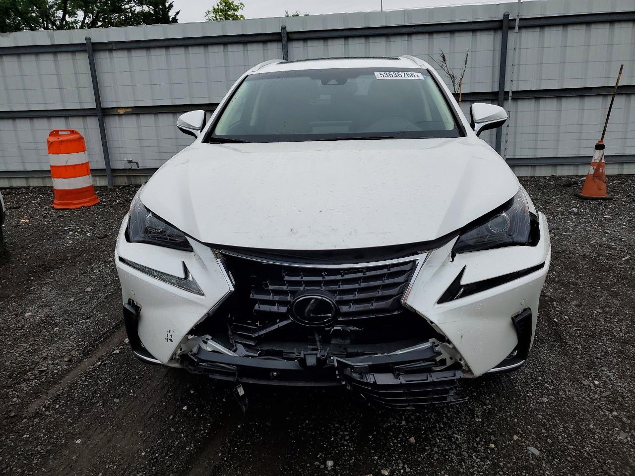 2019 Lexus Nx 300h White vin: JTJBJRBZ8K2111423