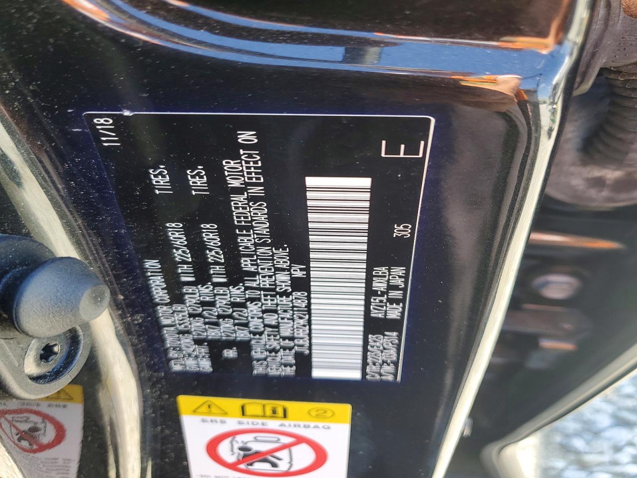 2019 Lexus Nx 300h Black vin: JTJBJRBZ9K2114878