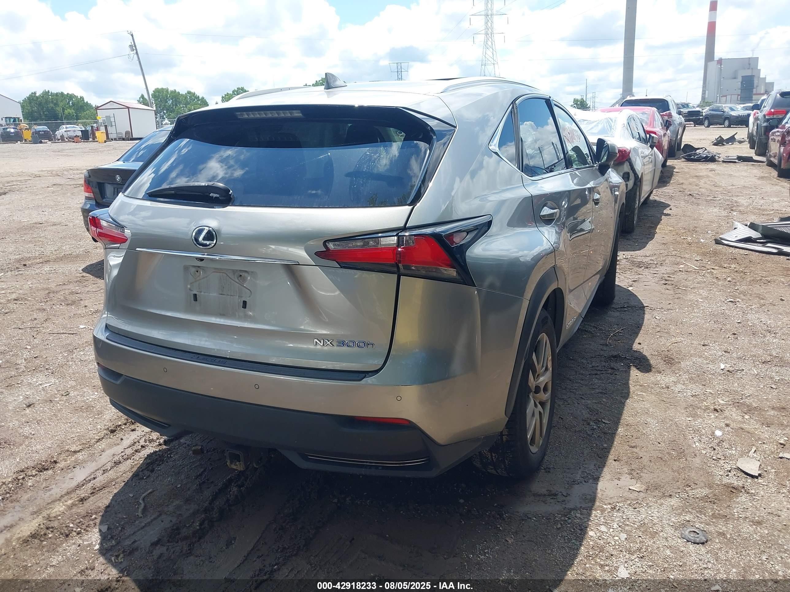2015 Lexus Nx 300h   Silver vin: JTJBJRBZXF2008588