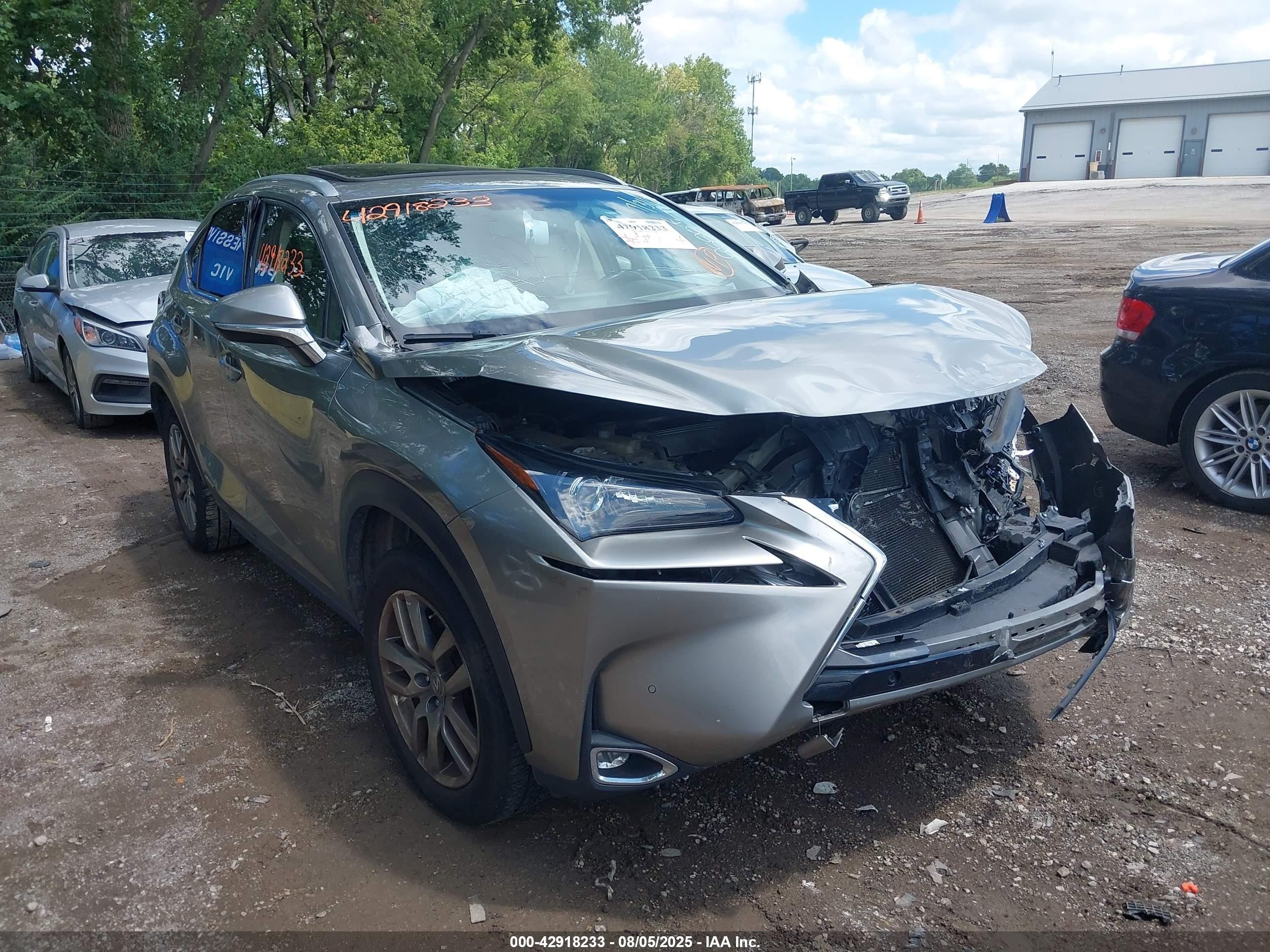 2015 Lexus Nx 300h   Silver vin: JTJBJRBZXF2008588