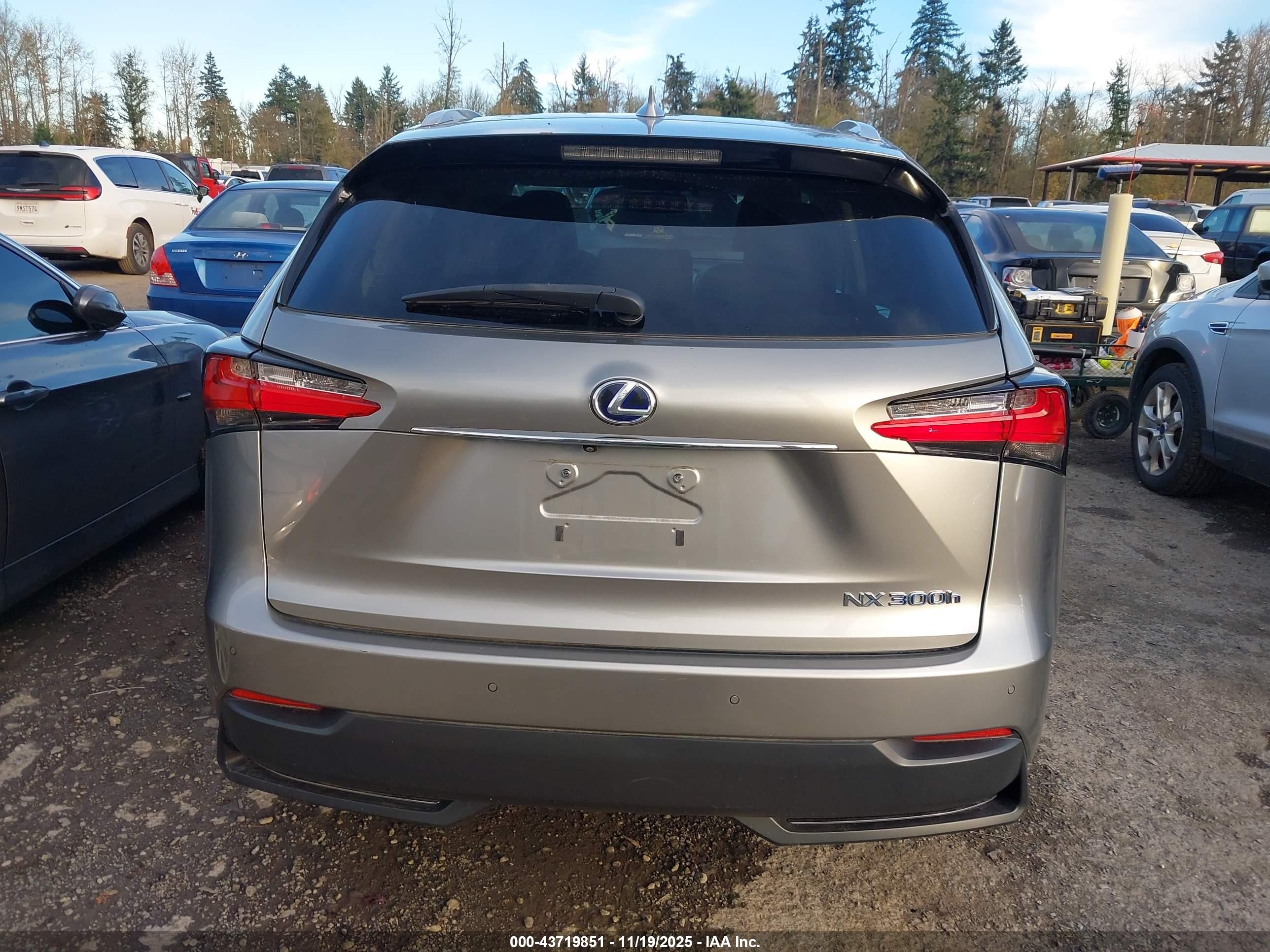 2015 Lexus Nx 300h   Silver vin: JTJBJRBZXF2010955