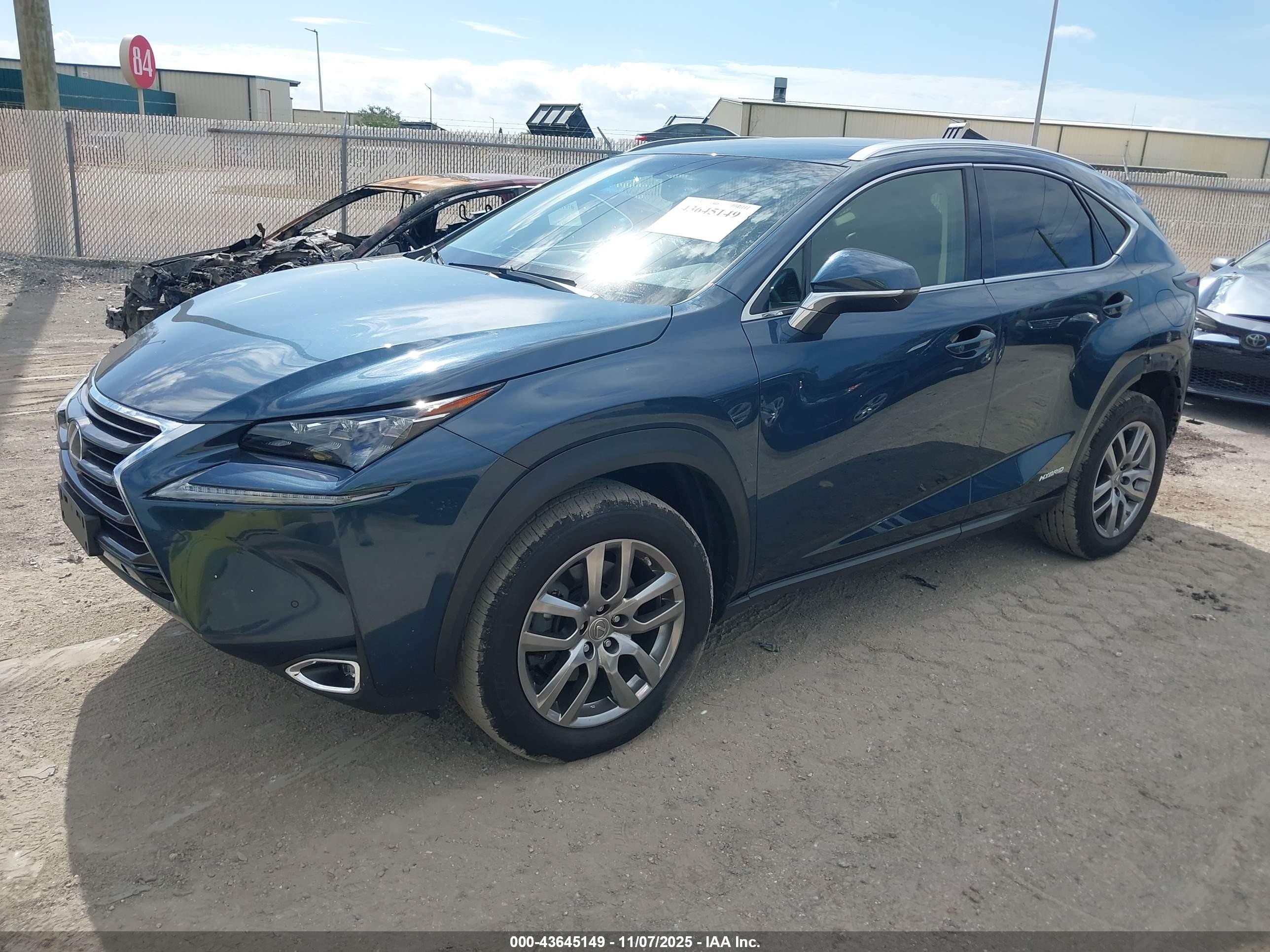 2015 Lexus Nx 300h   Blue vin: JTJBJRBZXF2013208