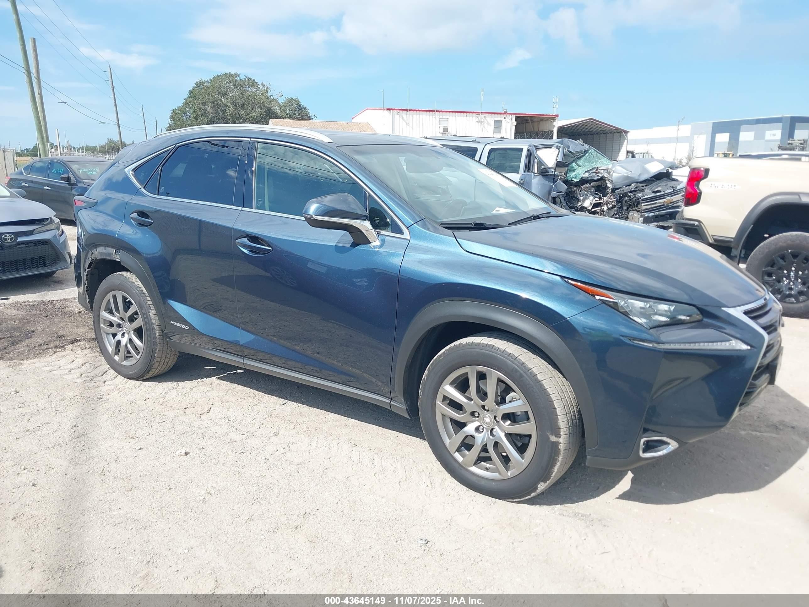 2015 Lexus Nx 300h   Blue vin: JTJBJRBZXF2013208