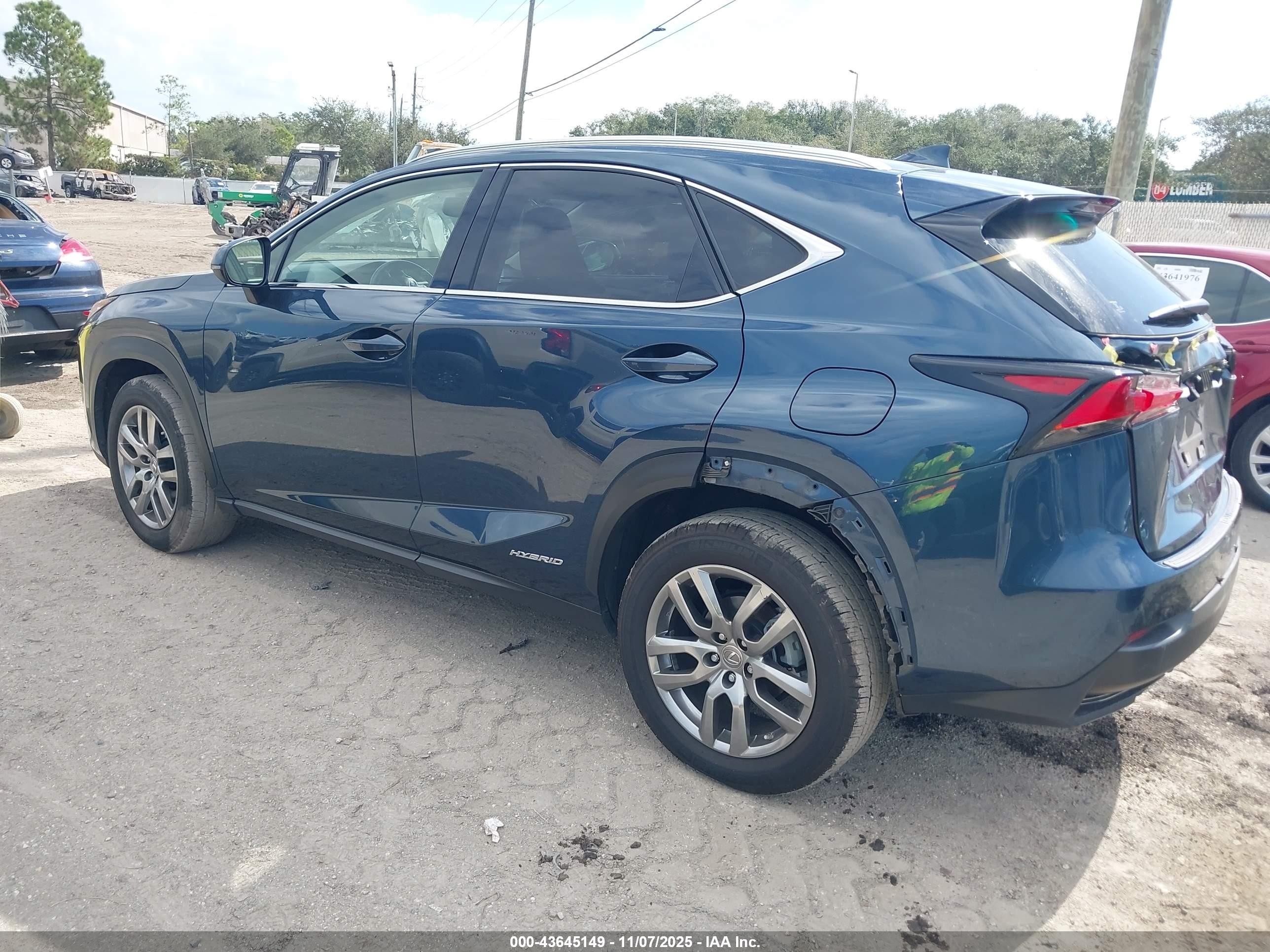 2015 Lexus Nx 300h   Blue vin: JTJBJRBZXF2013208