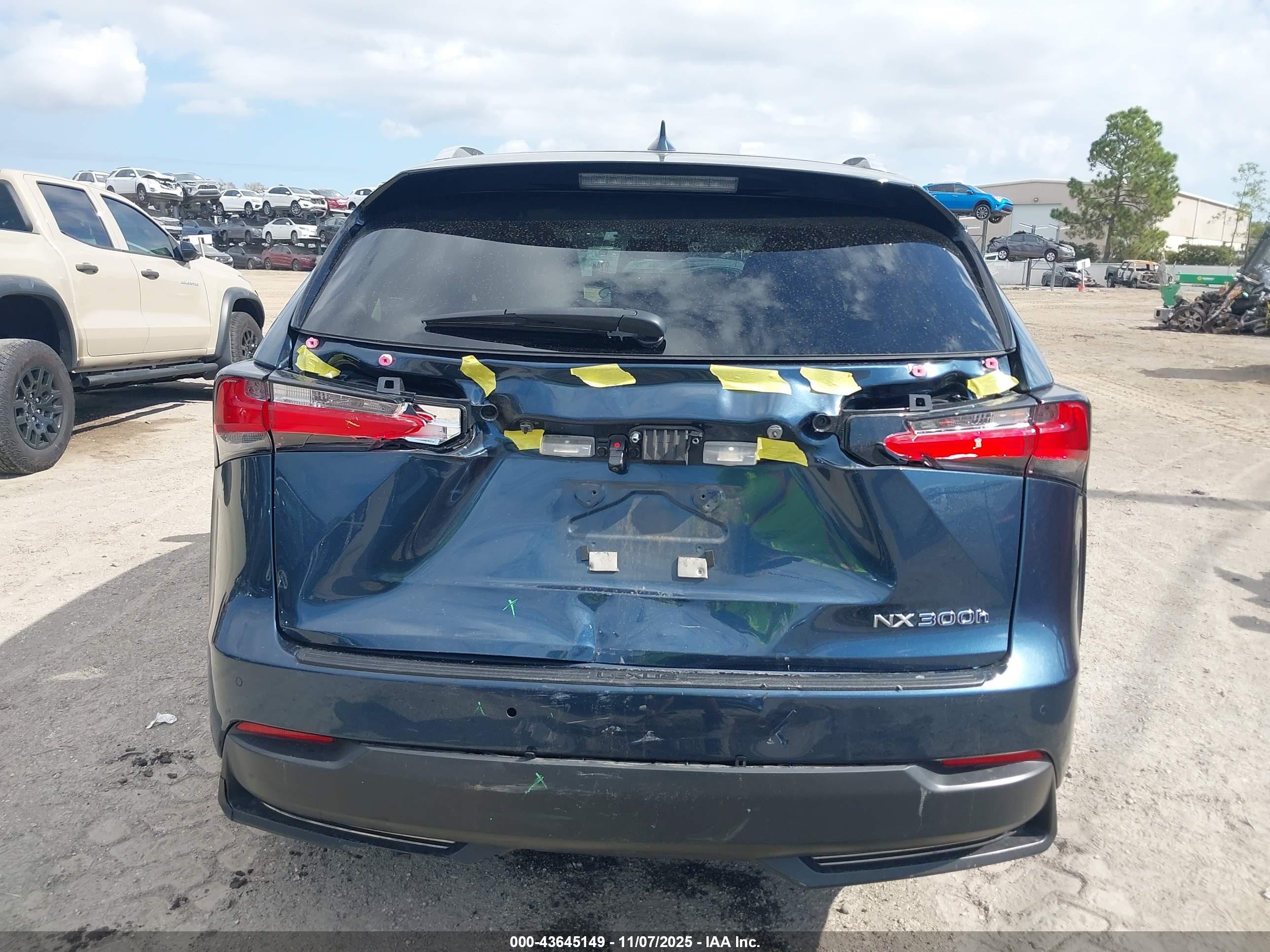 2015 Lexus Nx 300h   Blue vin: JTJBJRBZXF2013208