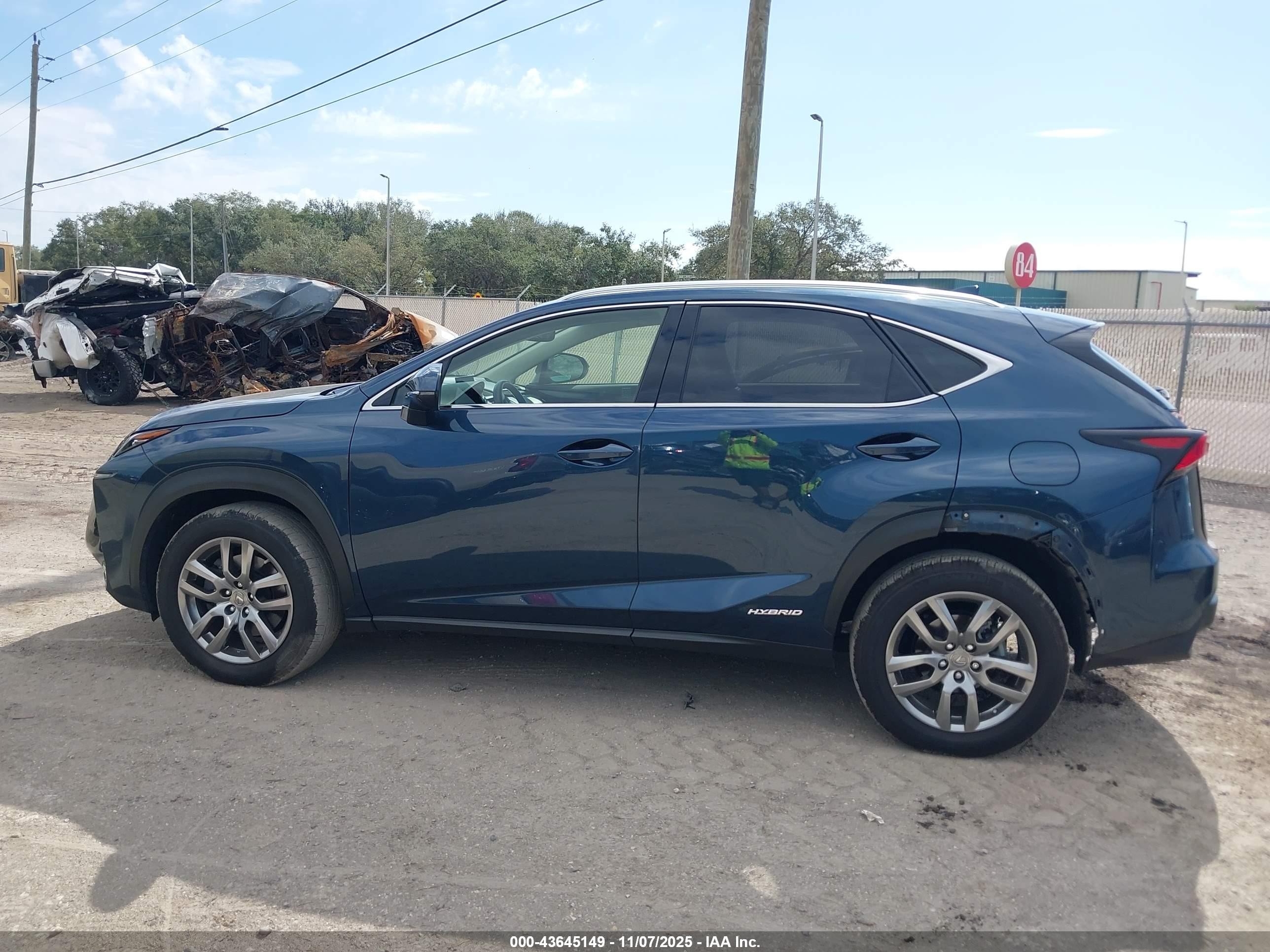 2015 Lexus Nx 300h   Blue vin: JTJBJRBZXF2013208
