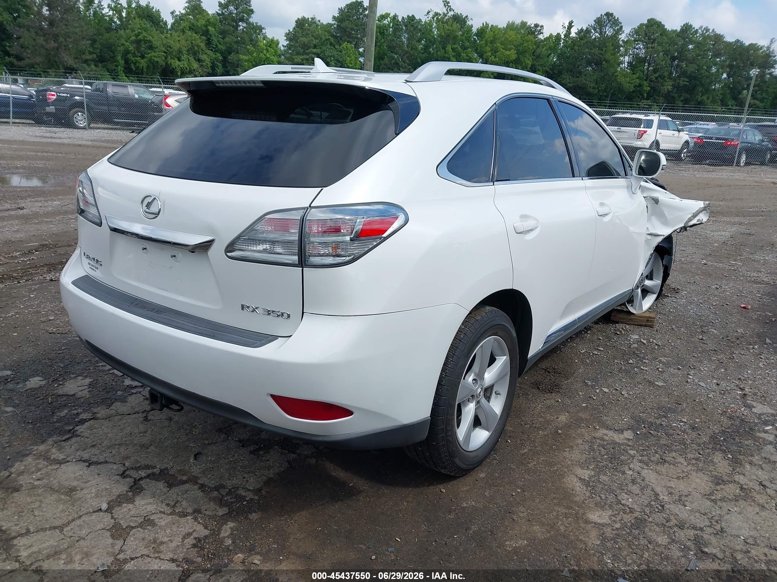 2010 Lexus Rx 350   White vin: JTJBK1BA0A2403509