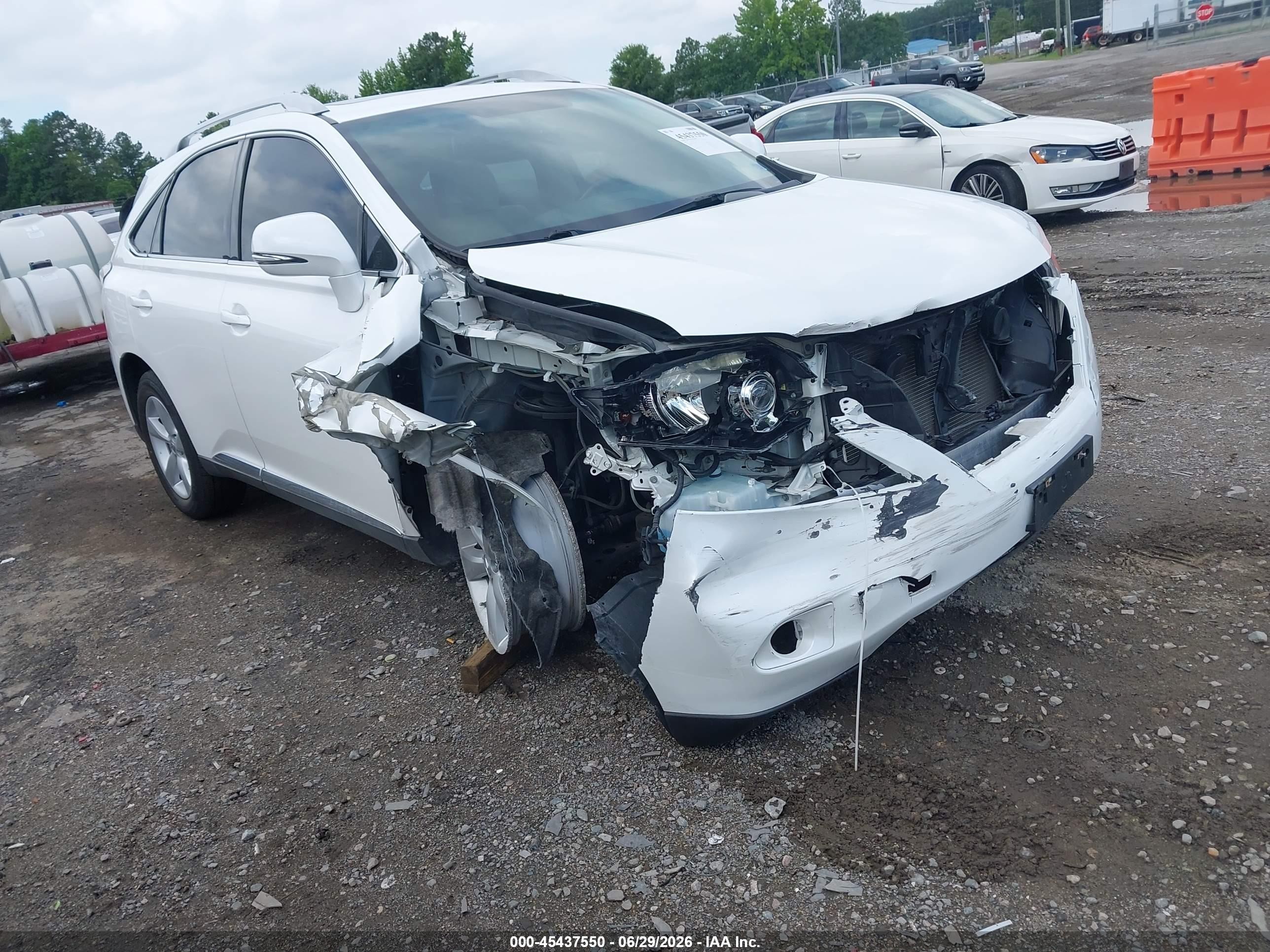 2010 Lexus Rx 350   White vin: JTJBK1BA0A2403509