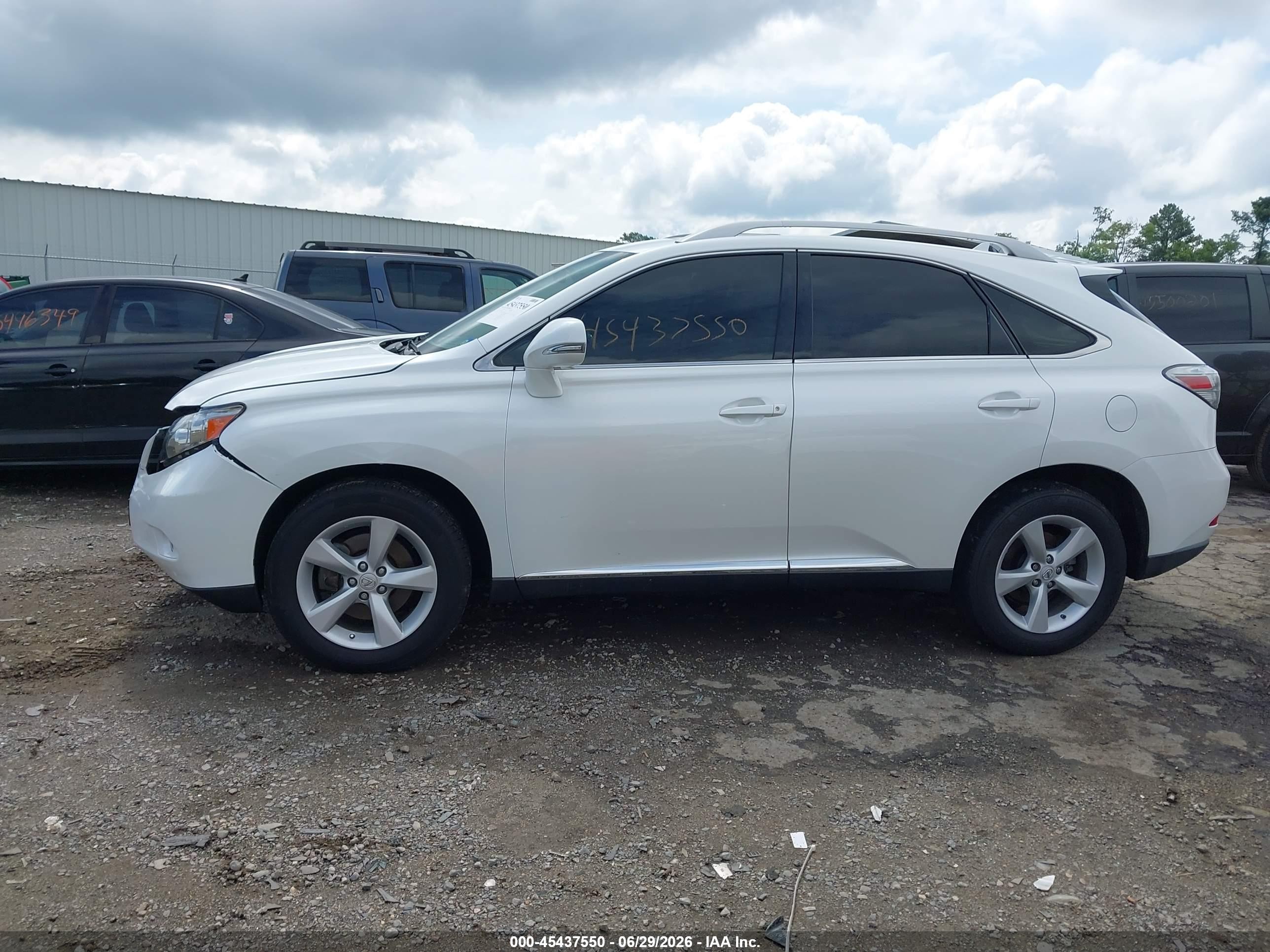 2010 Lexus Rx 350   White vin: JTJBK1BA0A2403509