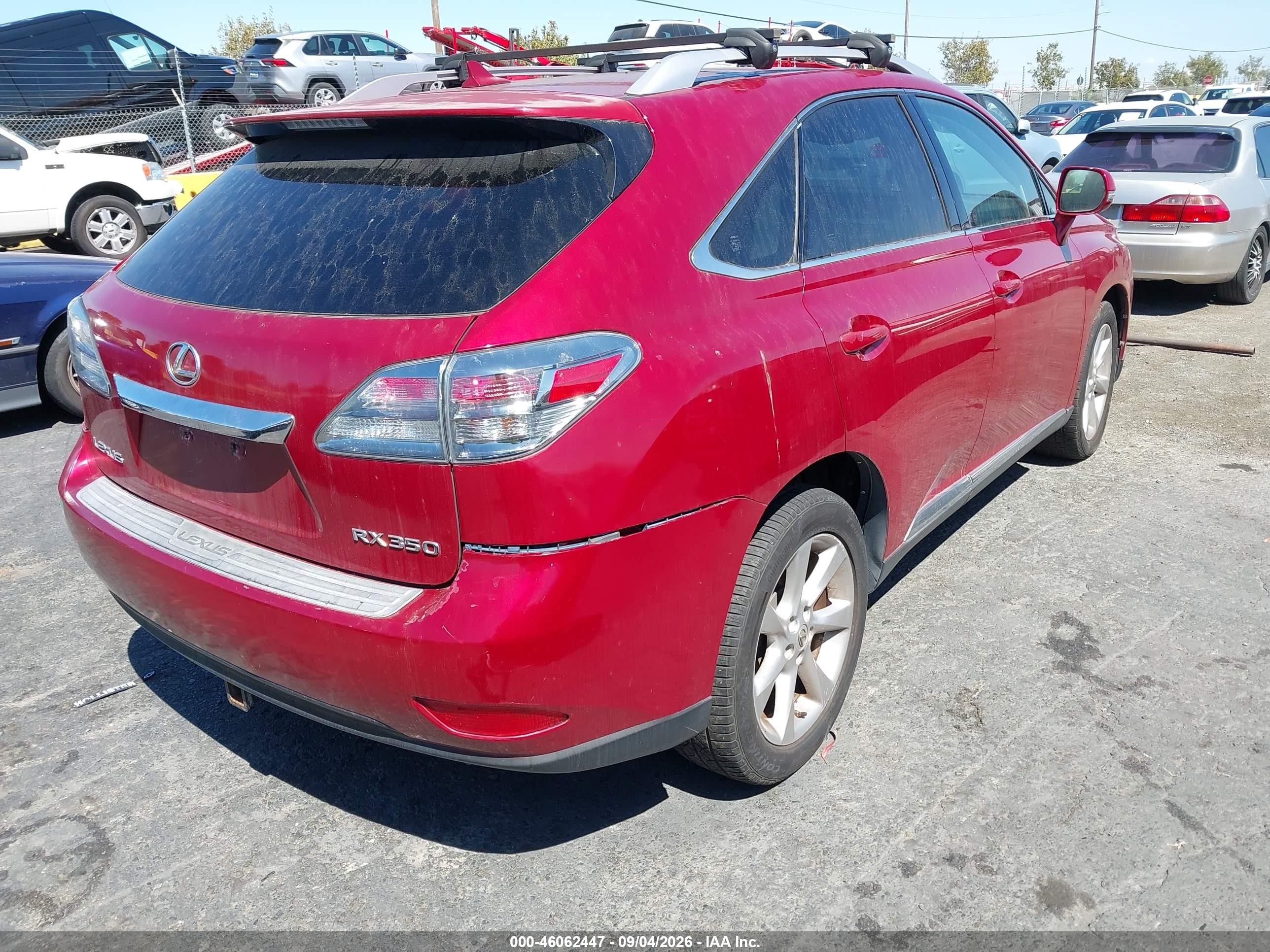 2010 Lexus Rx 350   Maroon vin: JTJBK1BA0A2410847