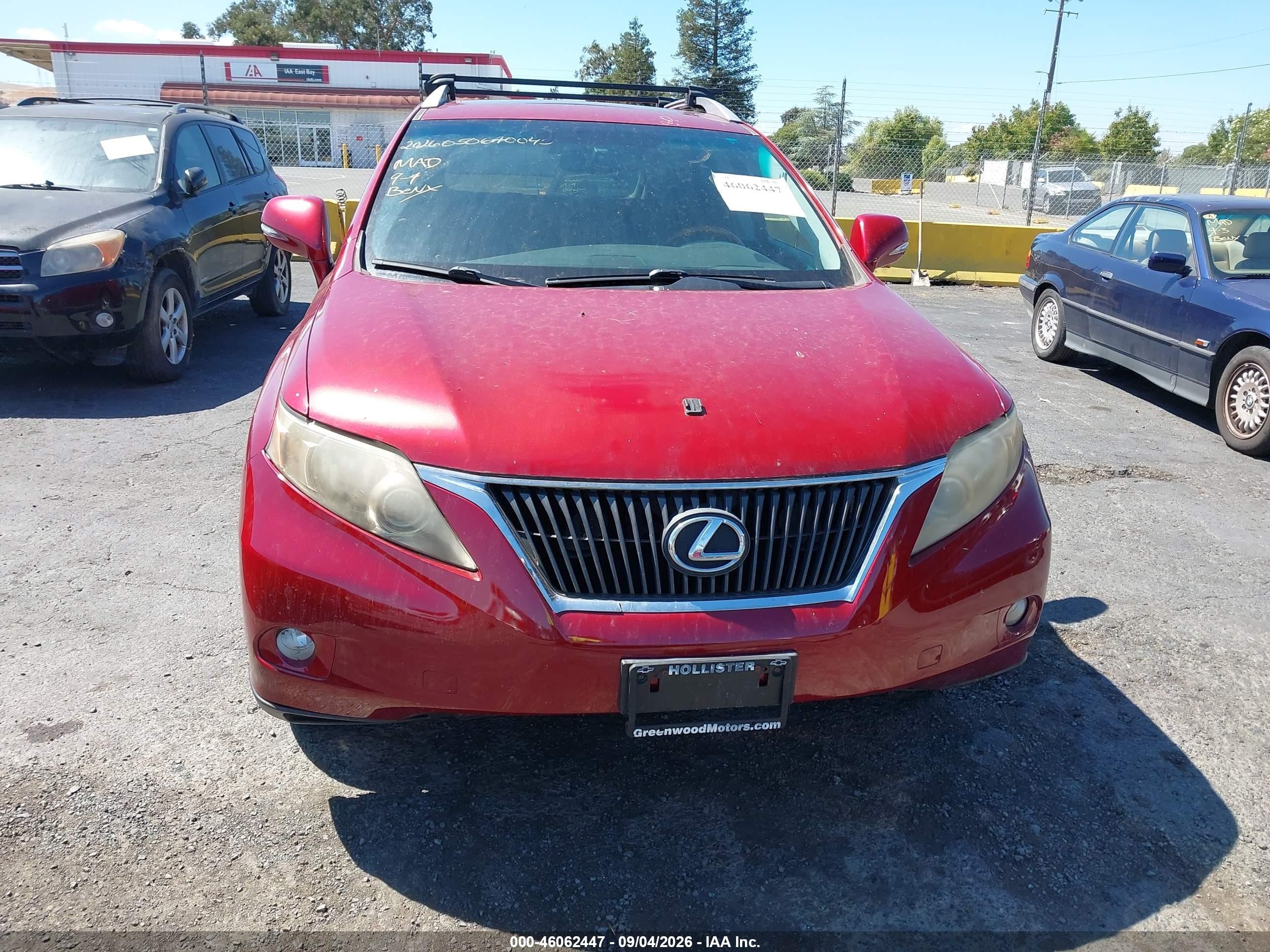 2010 Lexus Rx 350   Maroon vin: JTJBK1BA0A2410847