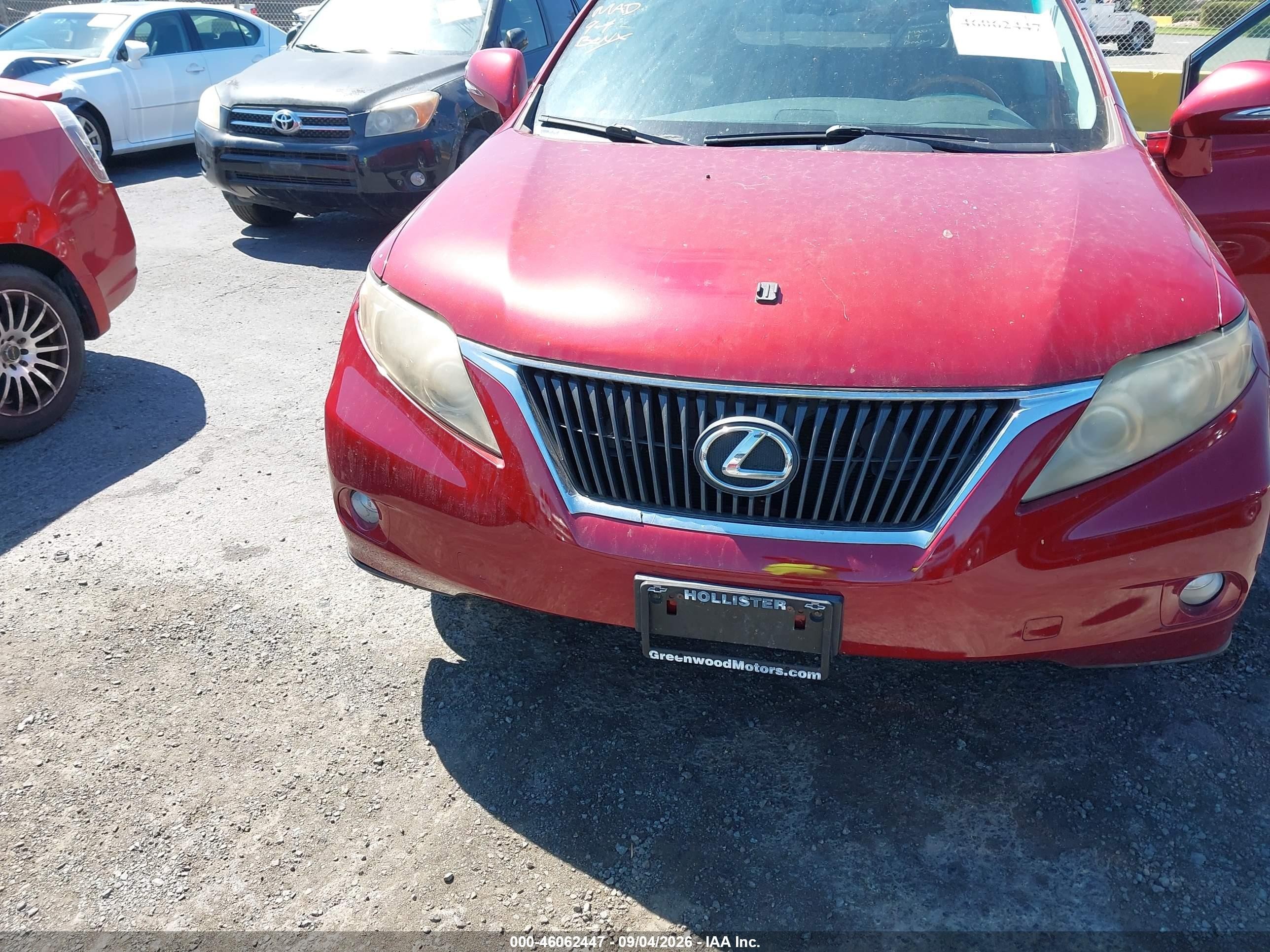 2010 Lexus Rx 350   Maroon vin: JTJBK1BA0A2410847