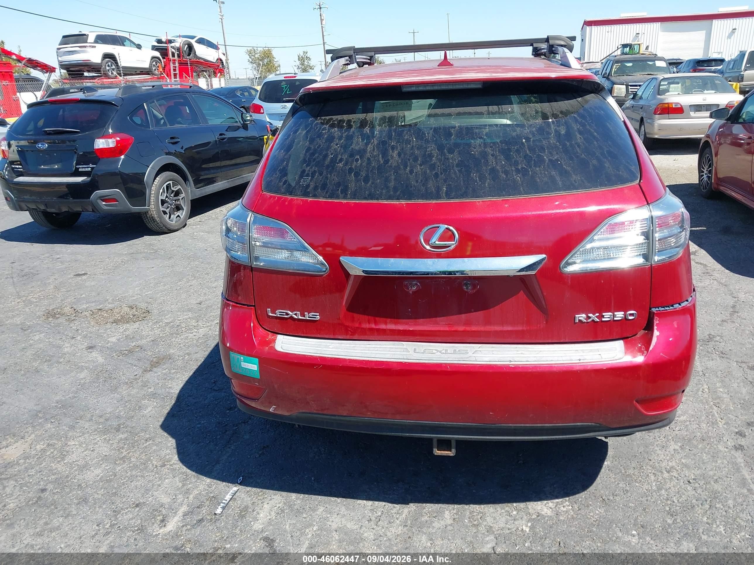 2010 Lexus Rx 350   Maroon vin: JTJBK1BA0A2410847