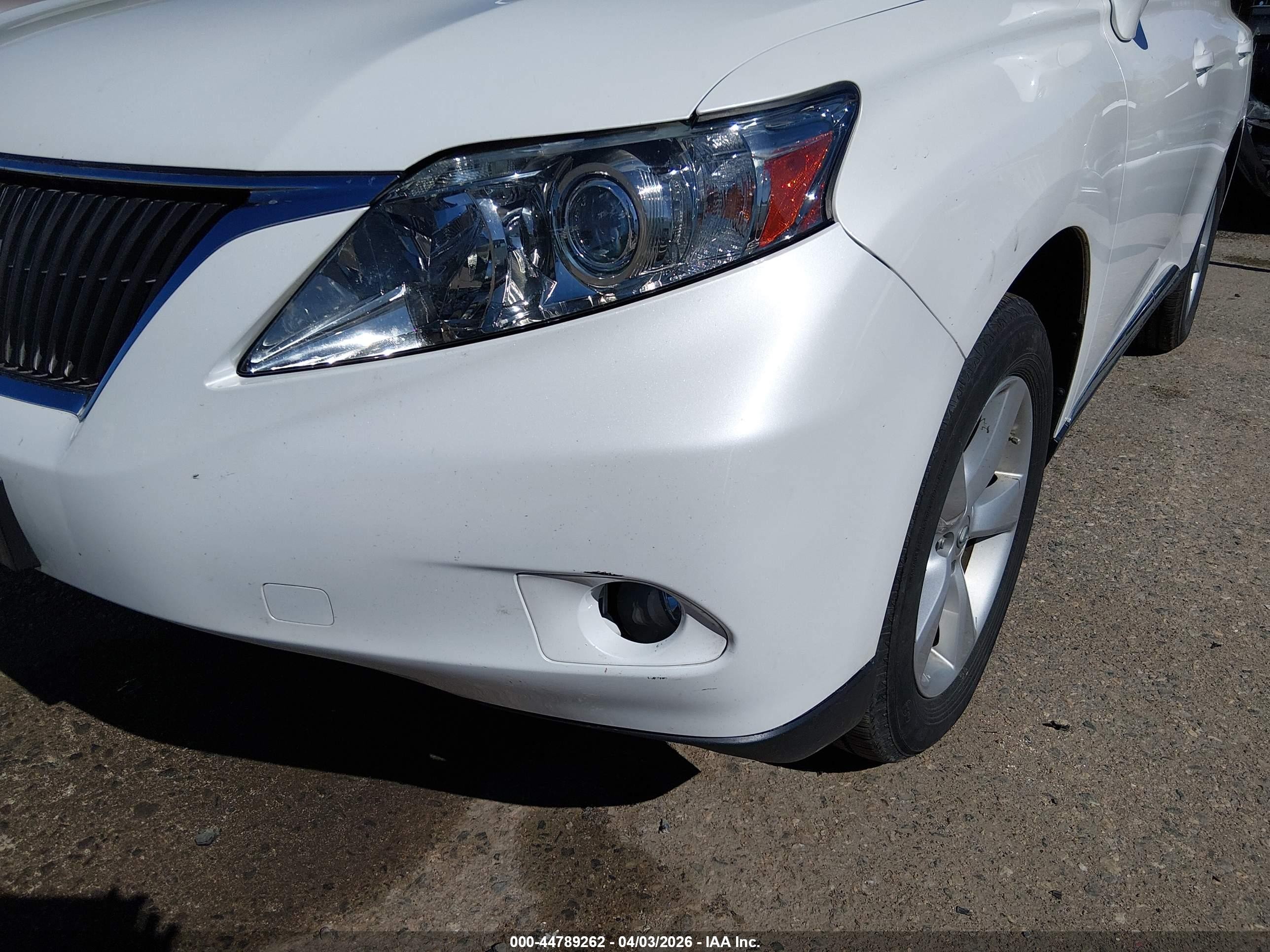 2012 Lexus Rx 350   White vin: JTJBK1BA0C2447352