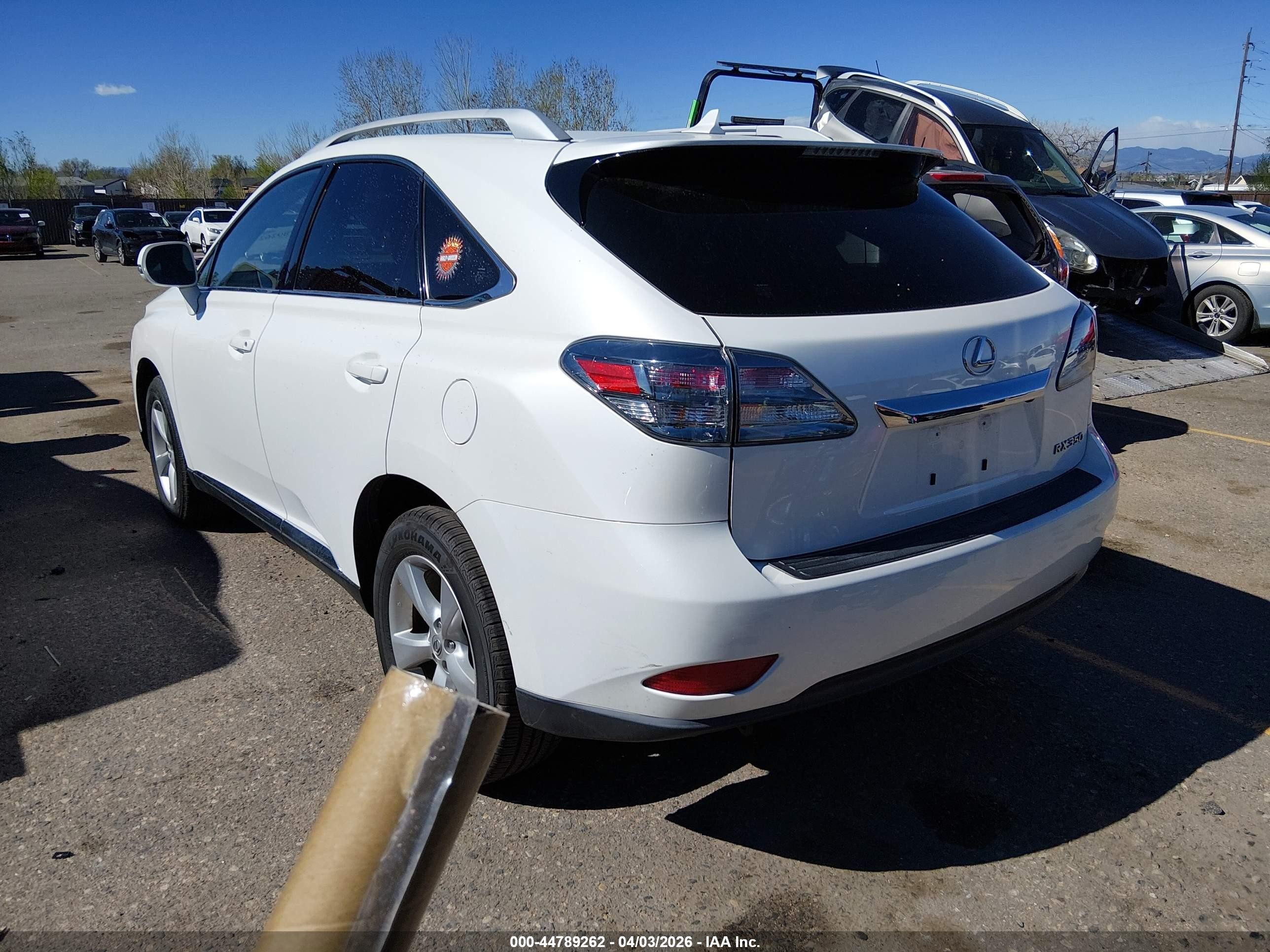2012 Lexus Rx 350   White vin: JTJBK1BA0C2447352