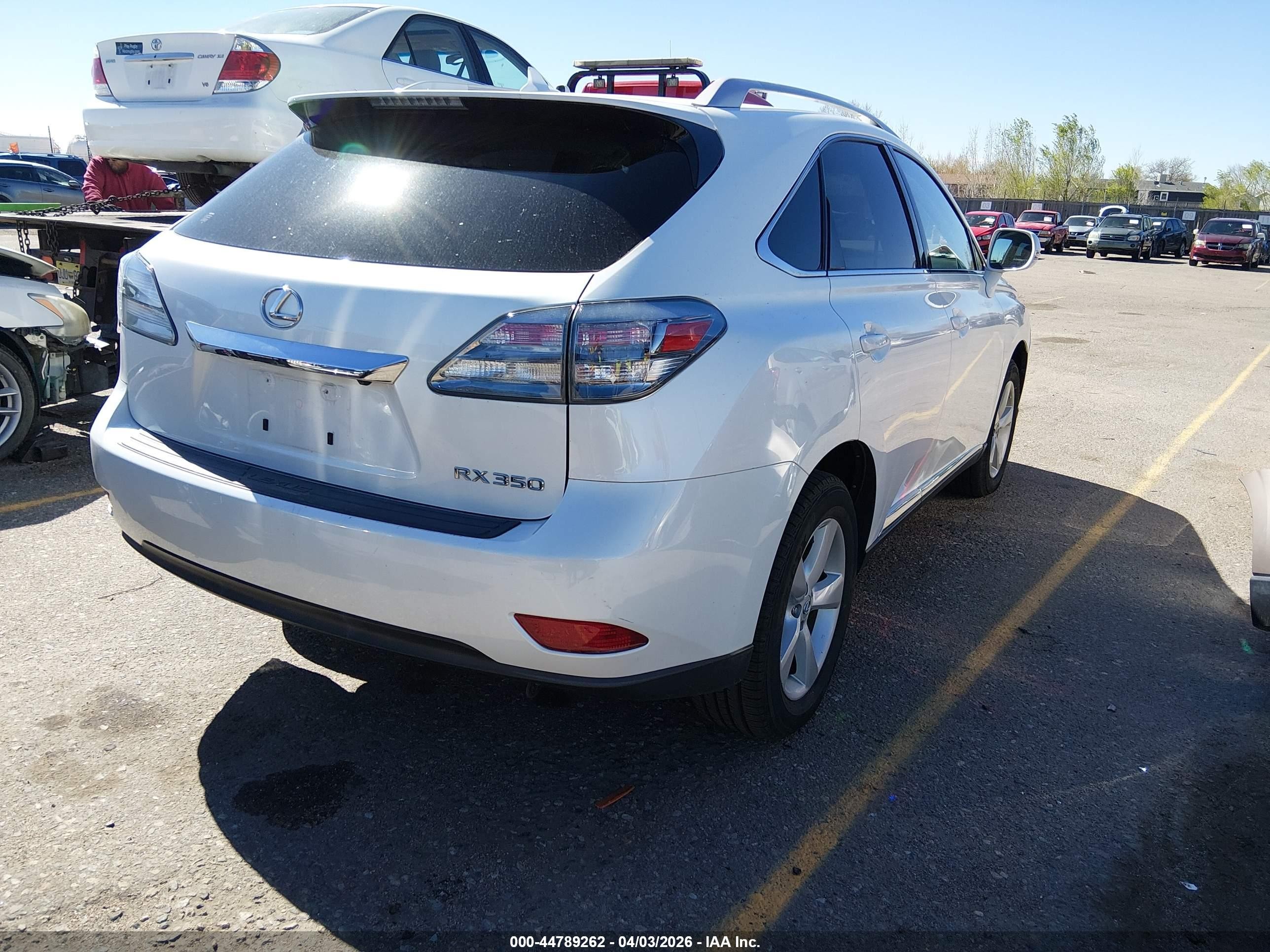2012 Lexus Rx 350   White vin: JTJBK1BA0C2447352