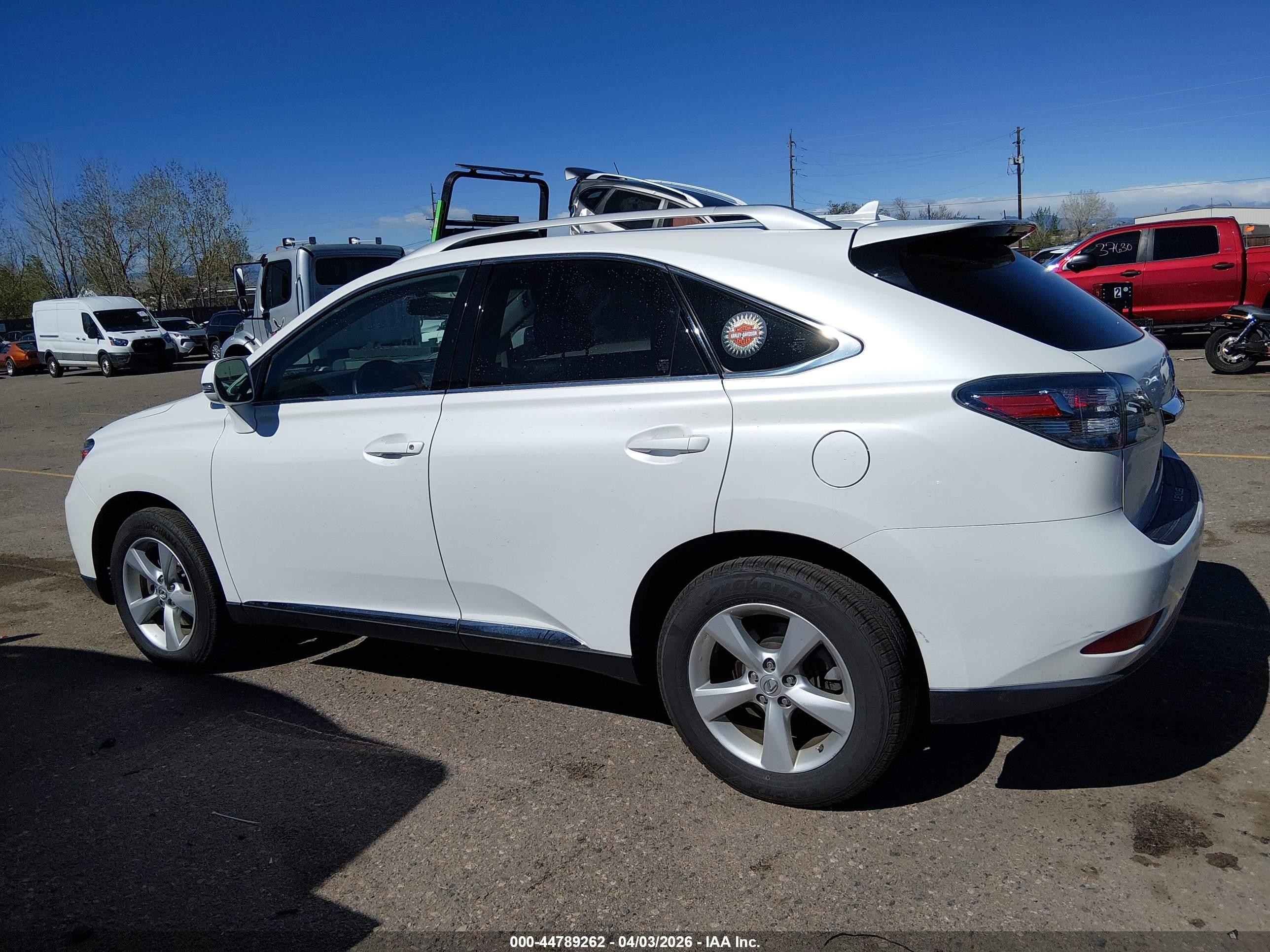 2012 Lexus Rx 350   White vin: JTJBK1BA0C2447352