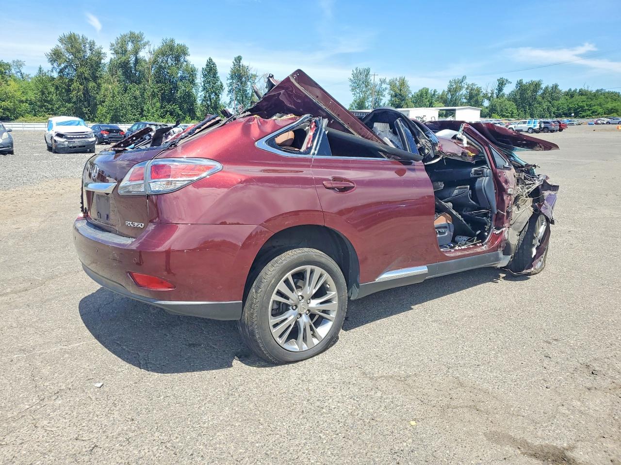 2014 Lexus Rx 350 Base Burgundy vin: JTJBK1BA0E2037816