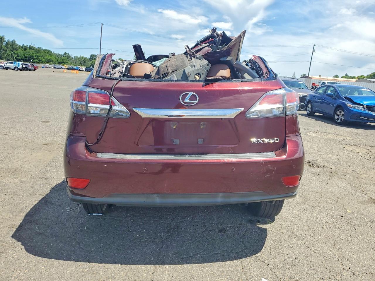 2014 Lexus Rx 350 Base Burgundy vin: JTJBK1BA0E2037816