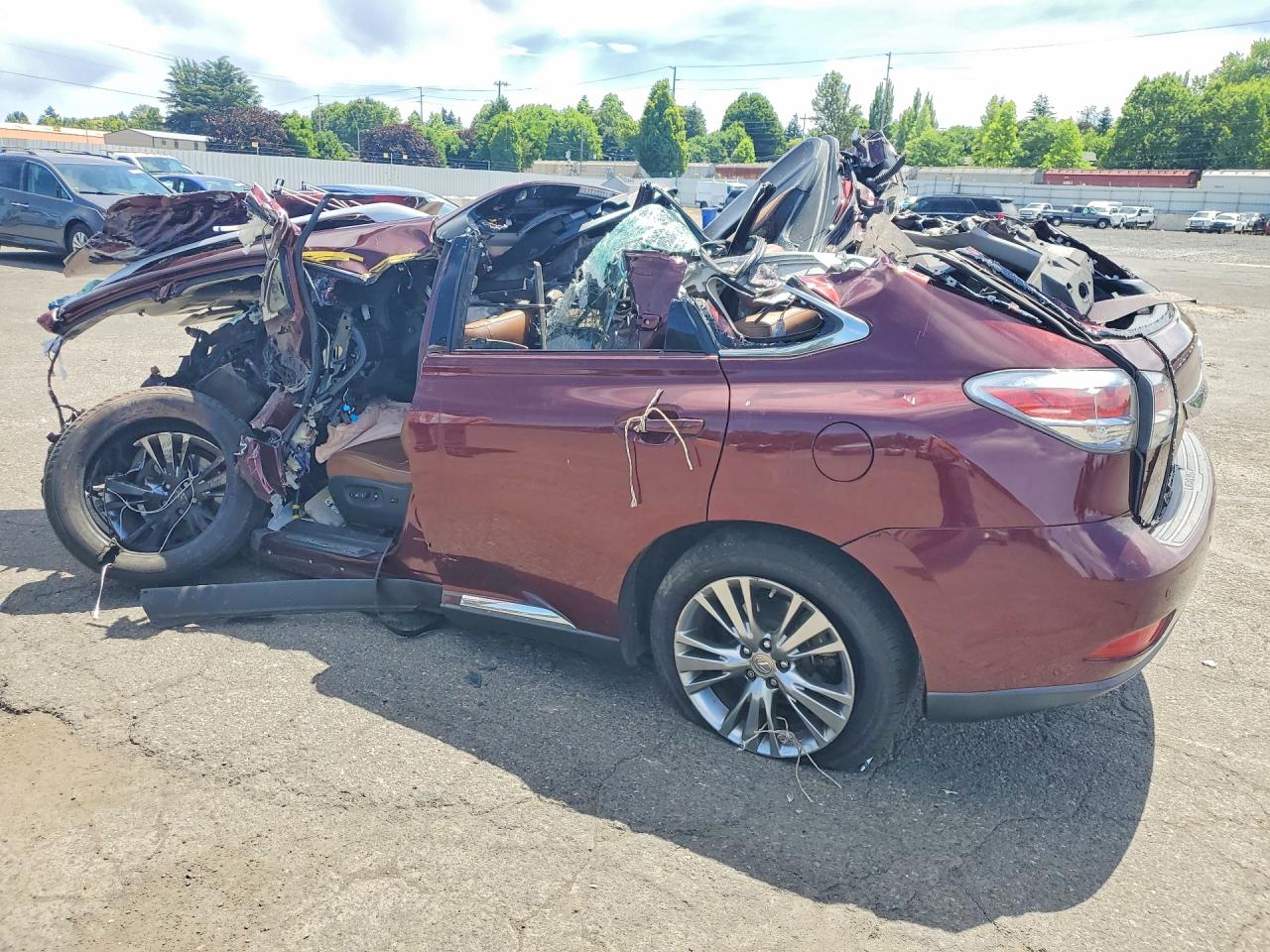 2014 Lexus Rx 350 Base Burgundy vin: JTJBK1BA0E2037816