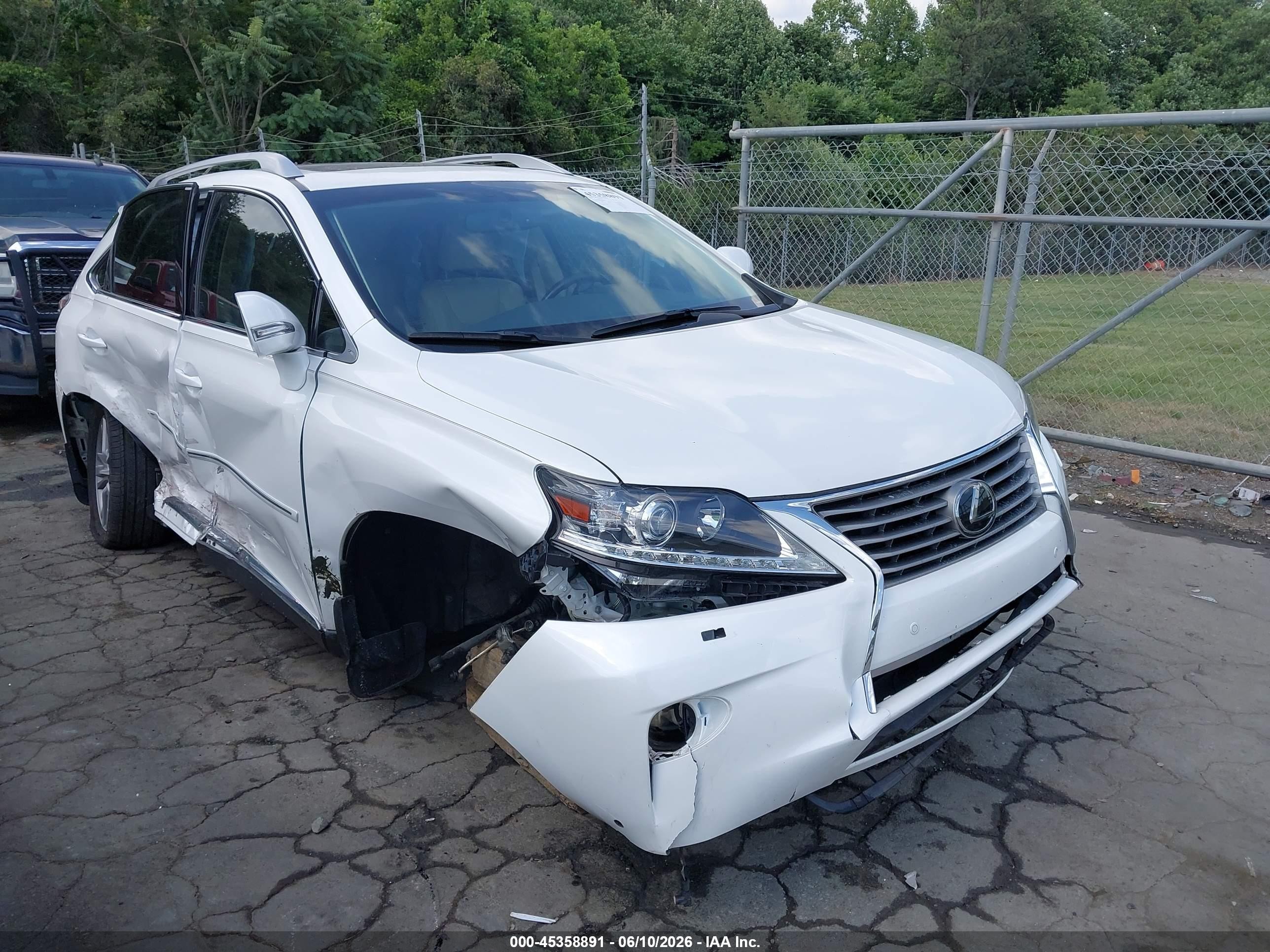 2015 Lexus Rx 350   White vin: JTJBK1BA0F2468058