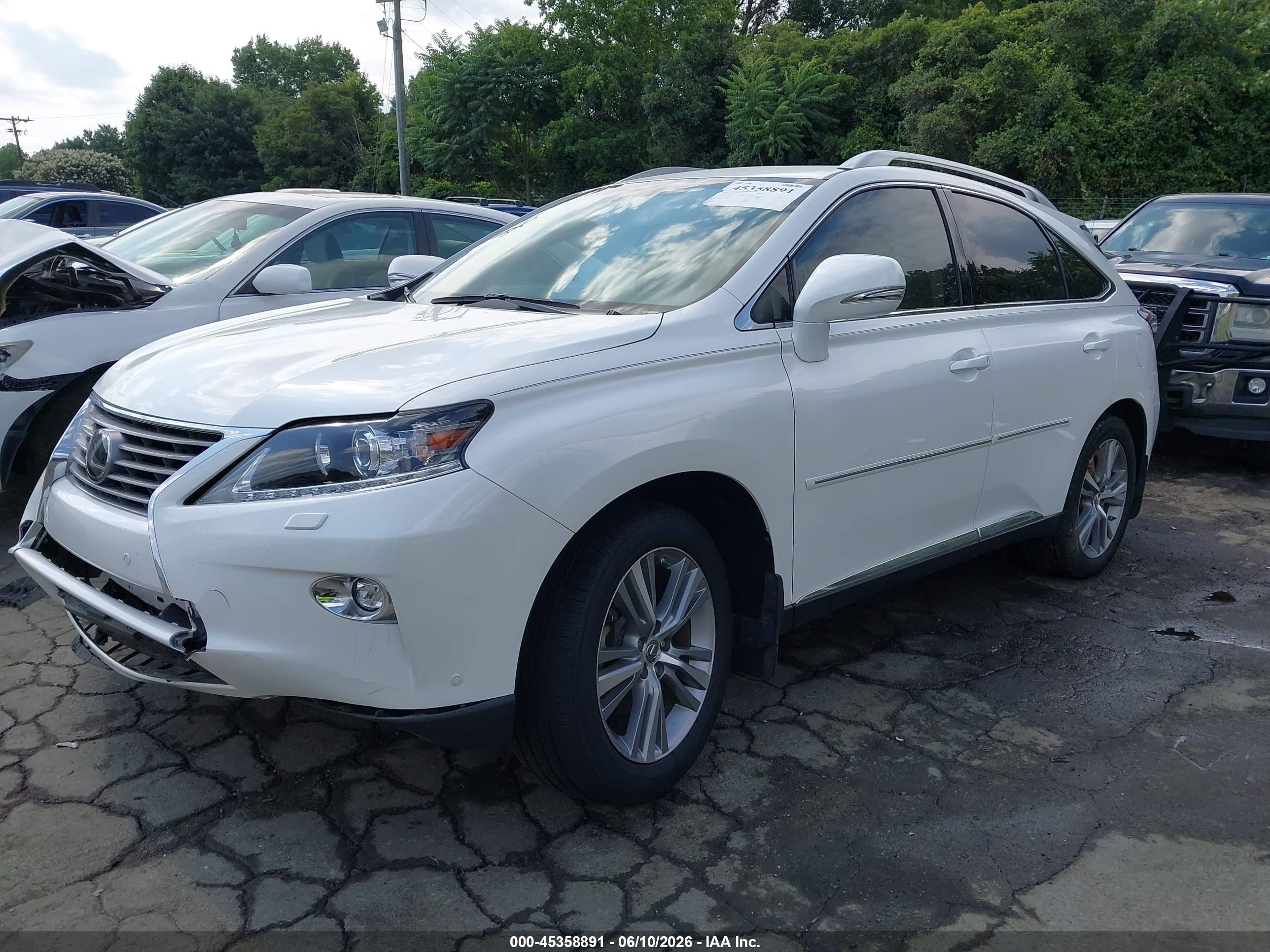 2015 Lexus Rx 350   White vin: JTJBK1BA0F2468058