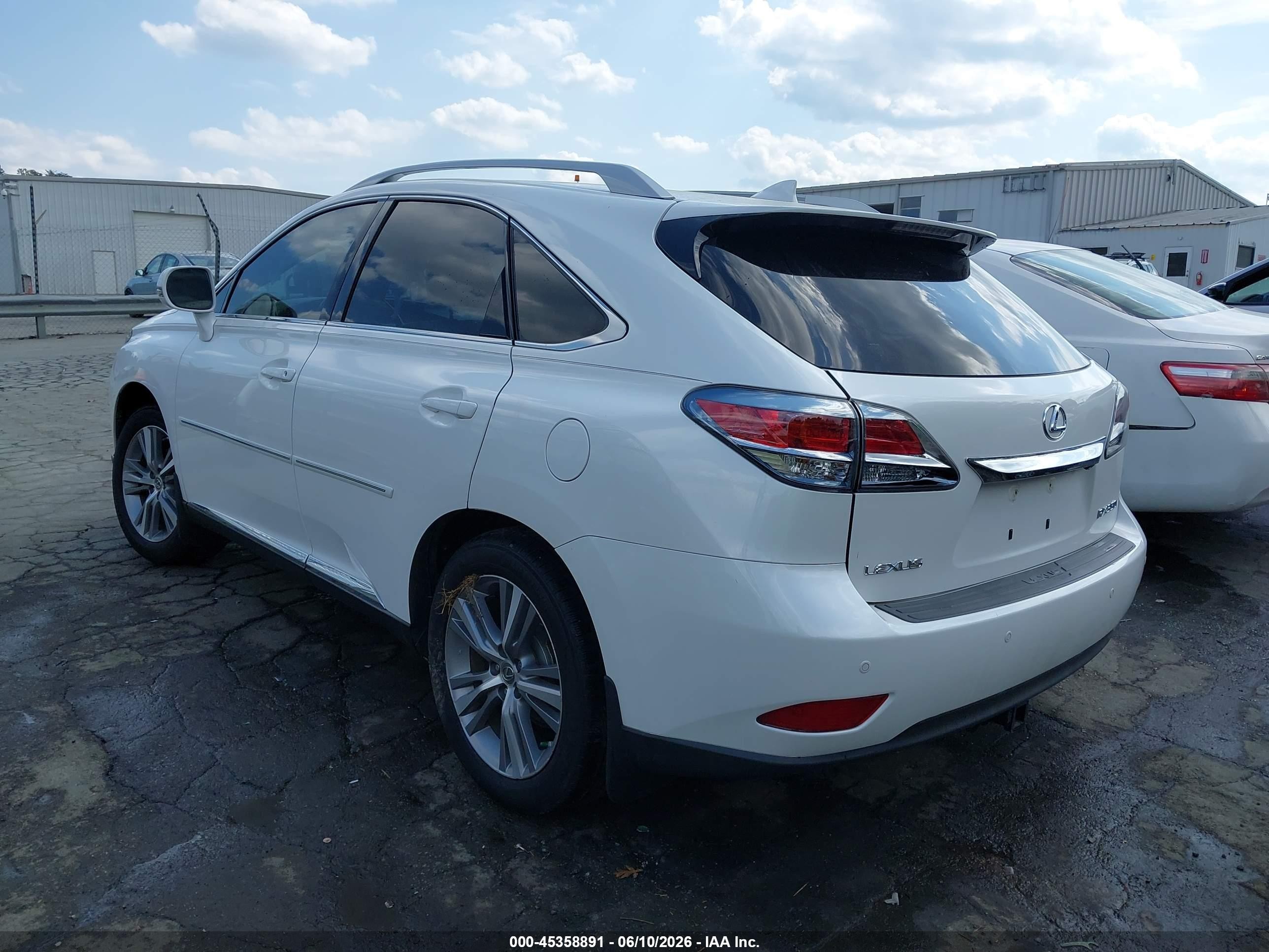 2015 Lexus Rx 350   White vin: JTJBK1BA0F2468058