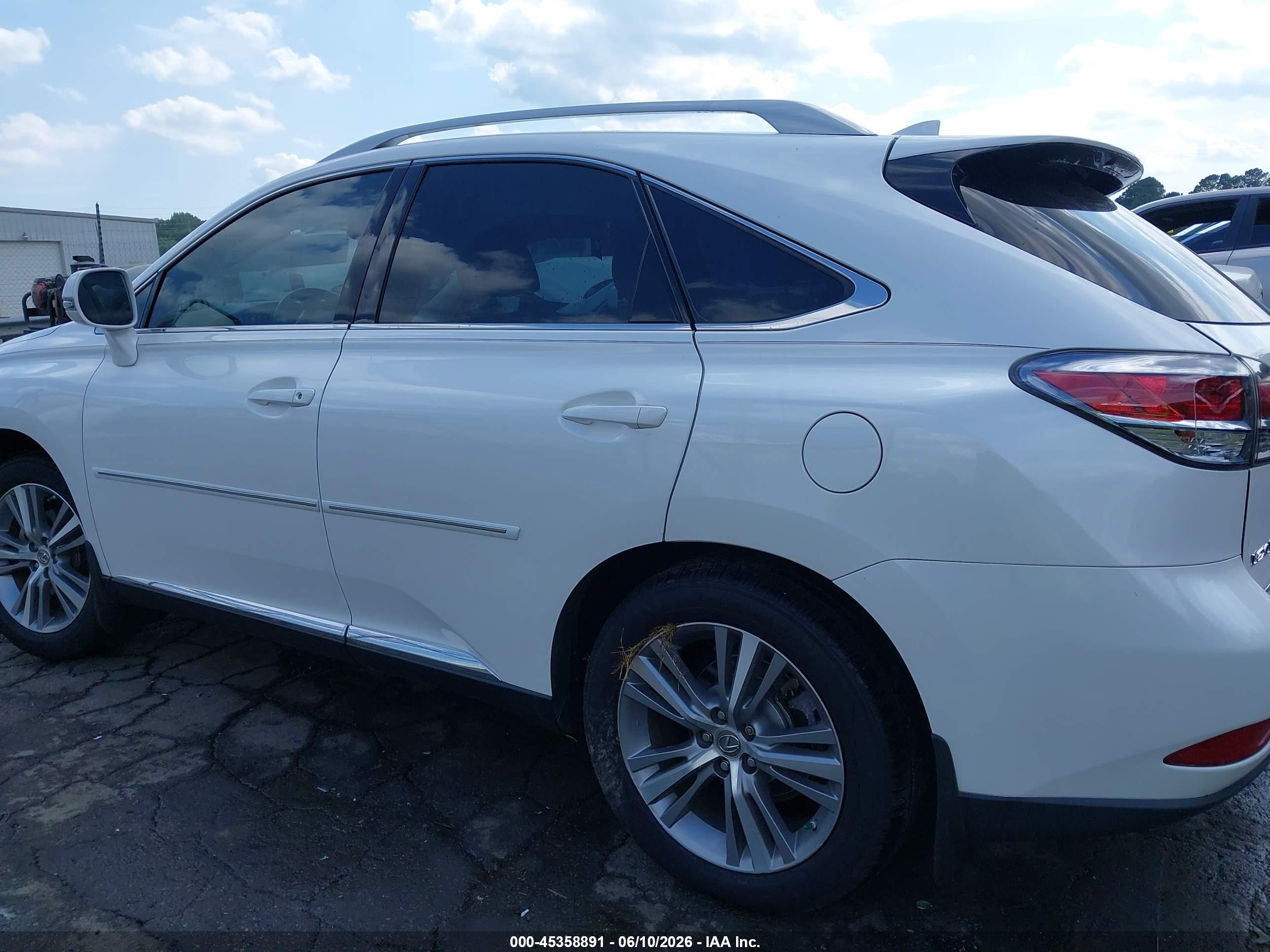 2015 Lexus Rx 350   White vin: JTJBK1BA0F2468058