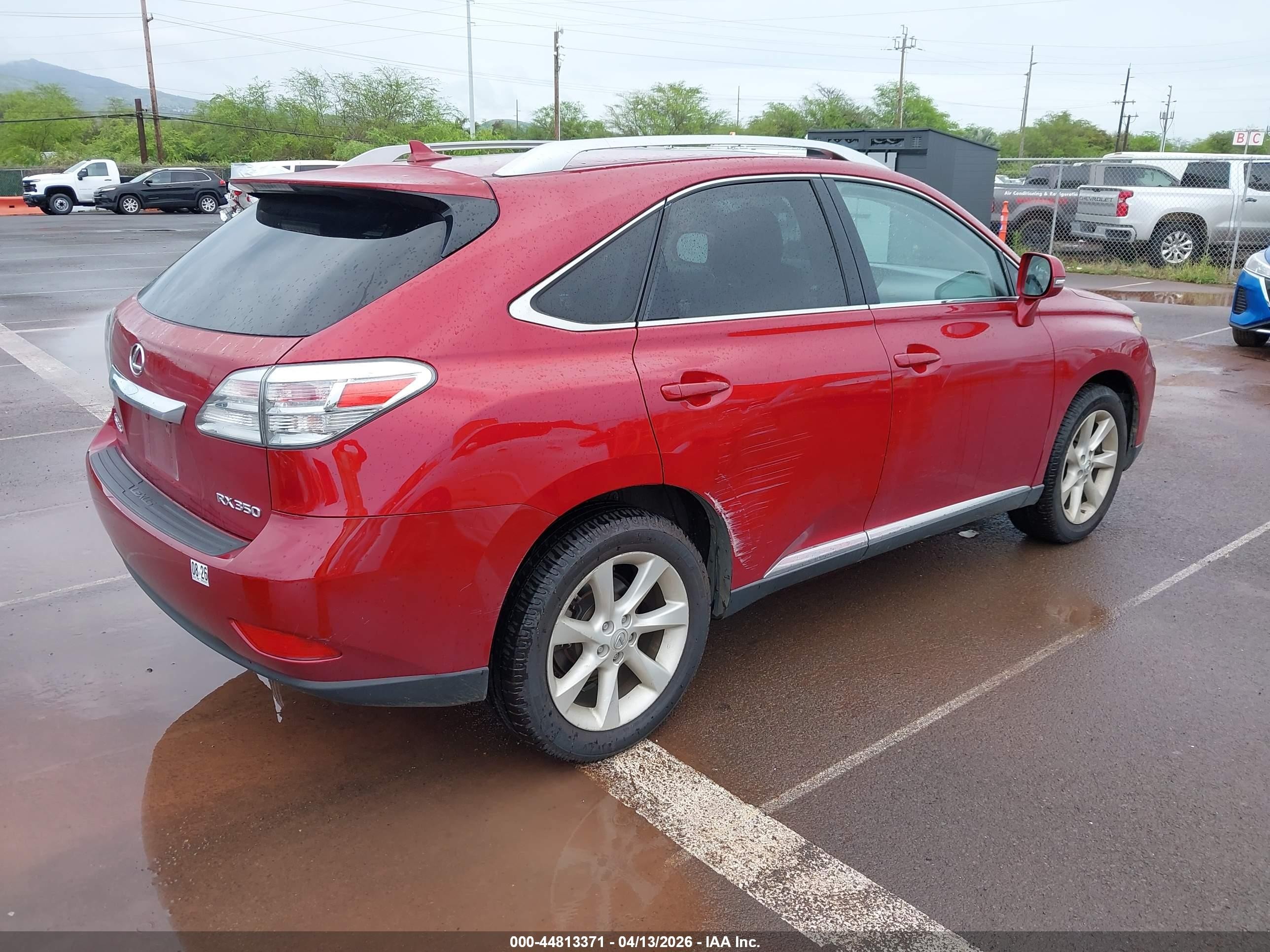 2010 Lexus Rx 350   Красный vin: JTJBK1BA1A2413711