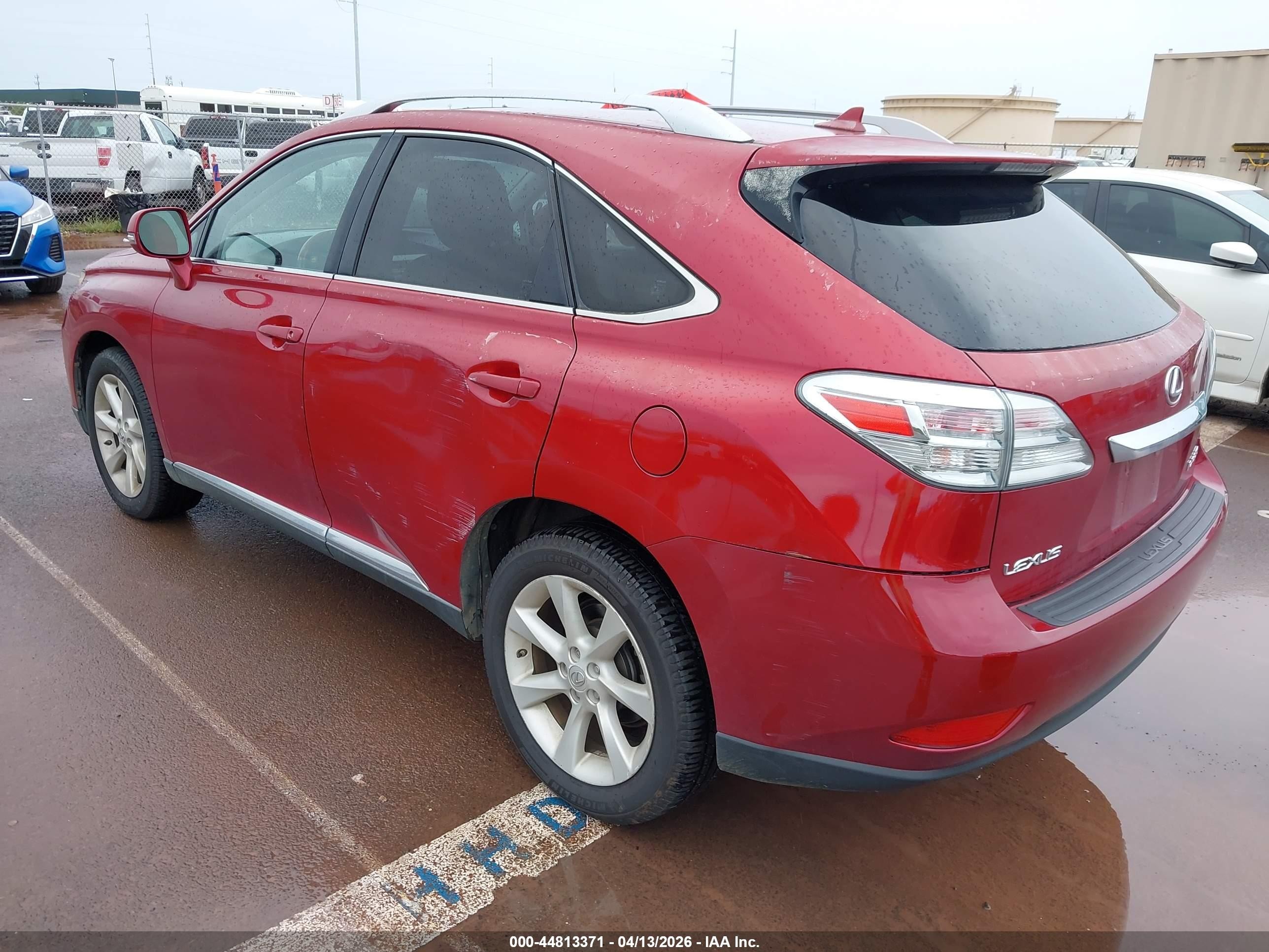 2010 Lexus Rx 350   Красный vin: JTJBK1BA1A2413711