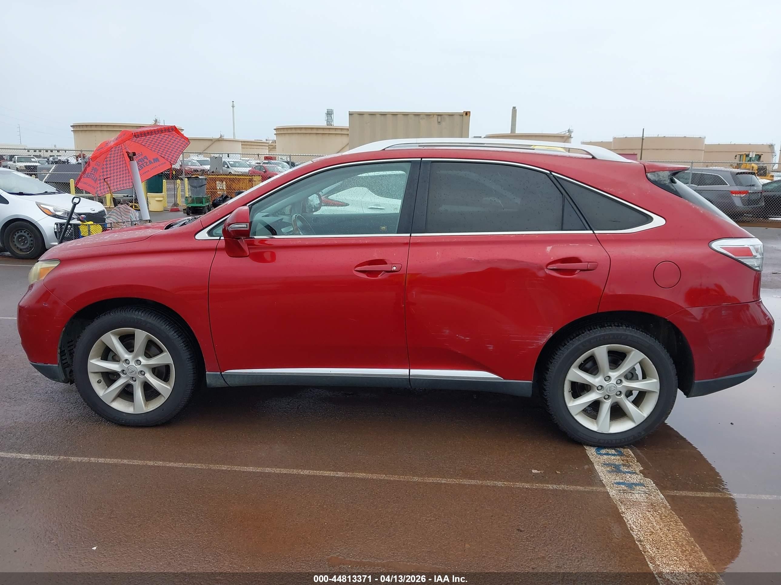2010 Lexus Rx 350   Красный vin: JTJBK1BA1A2413711