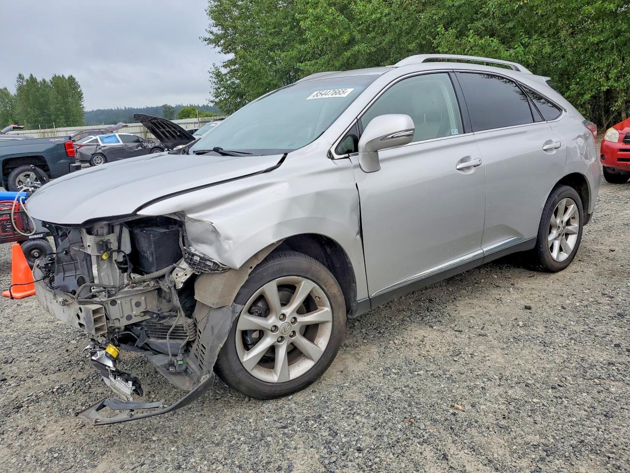 2012 Lexus Rx 350 Серебряный vin: JTJBK1BA1C2445254